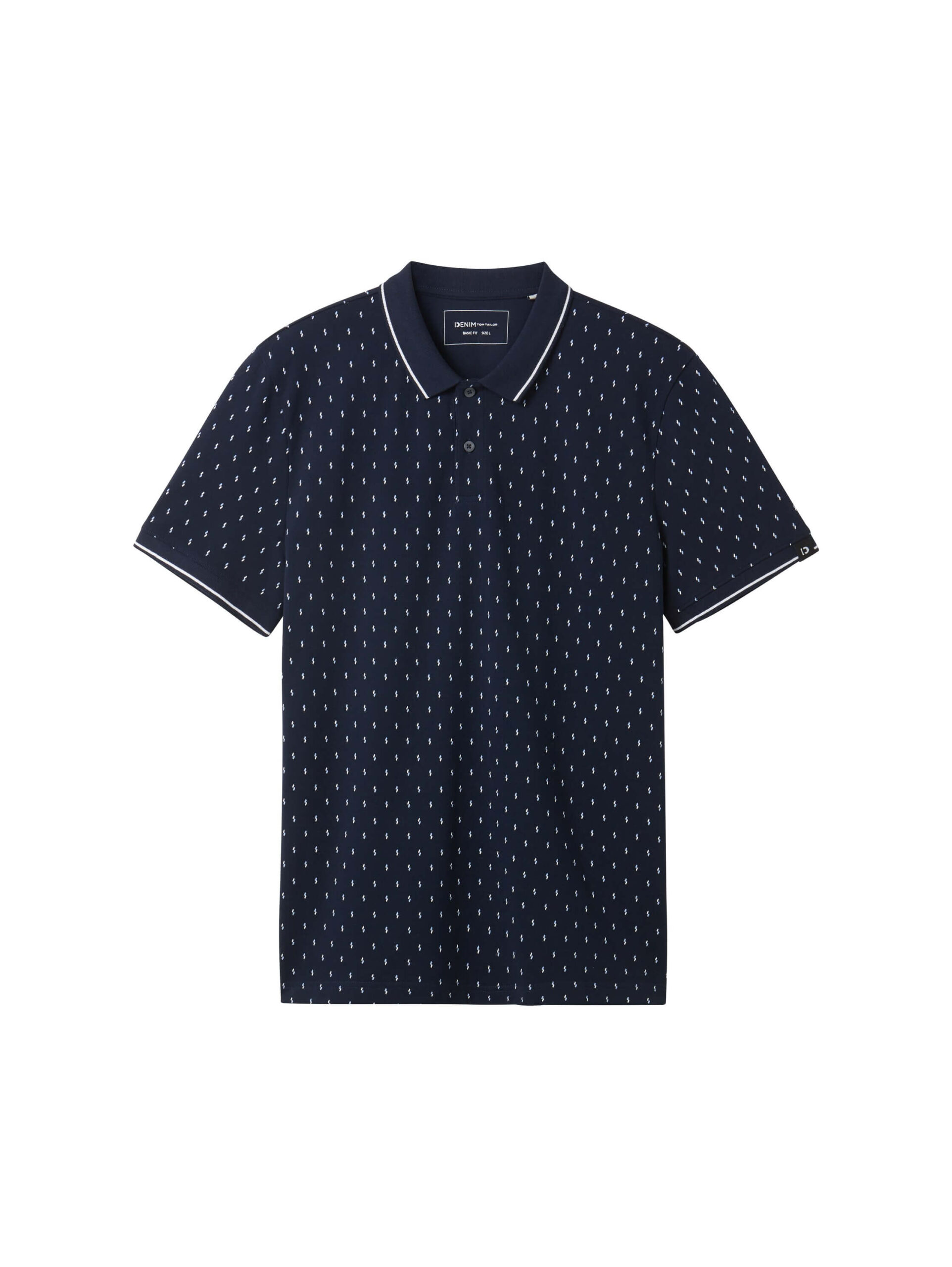 allover printed polo