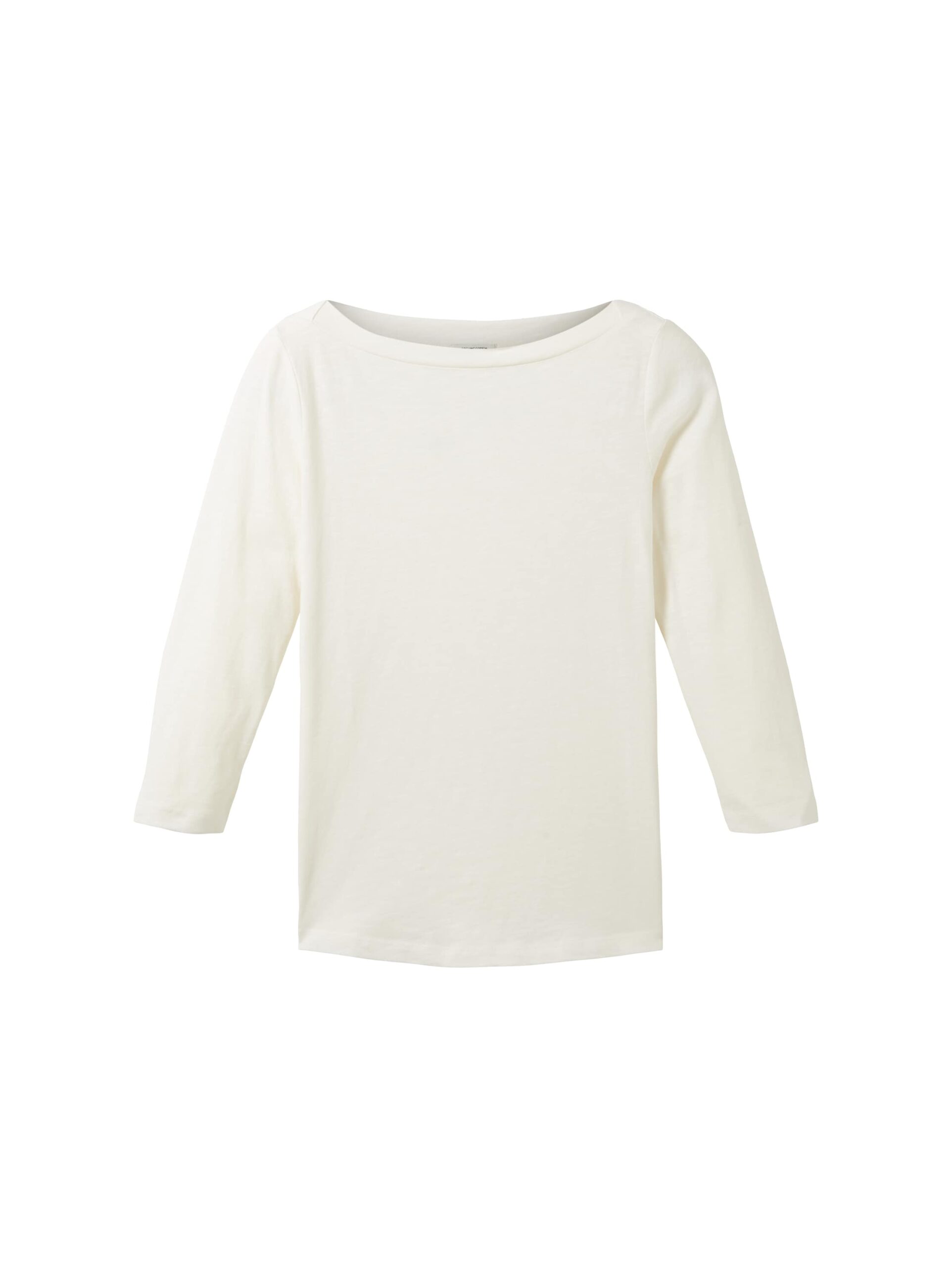 T-shirt with a submarine neckline