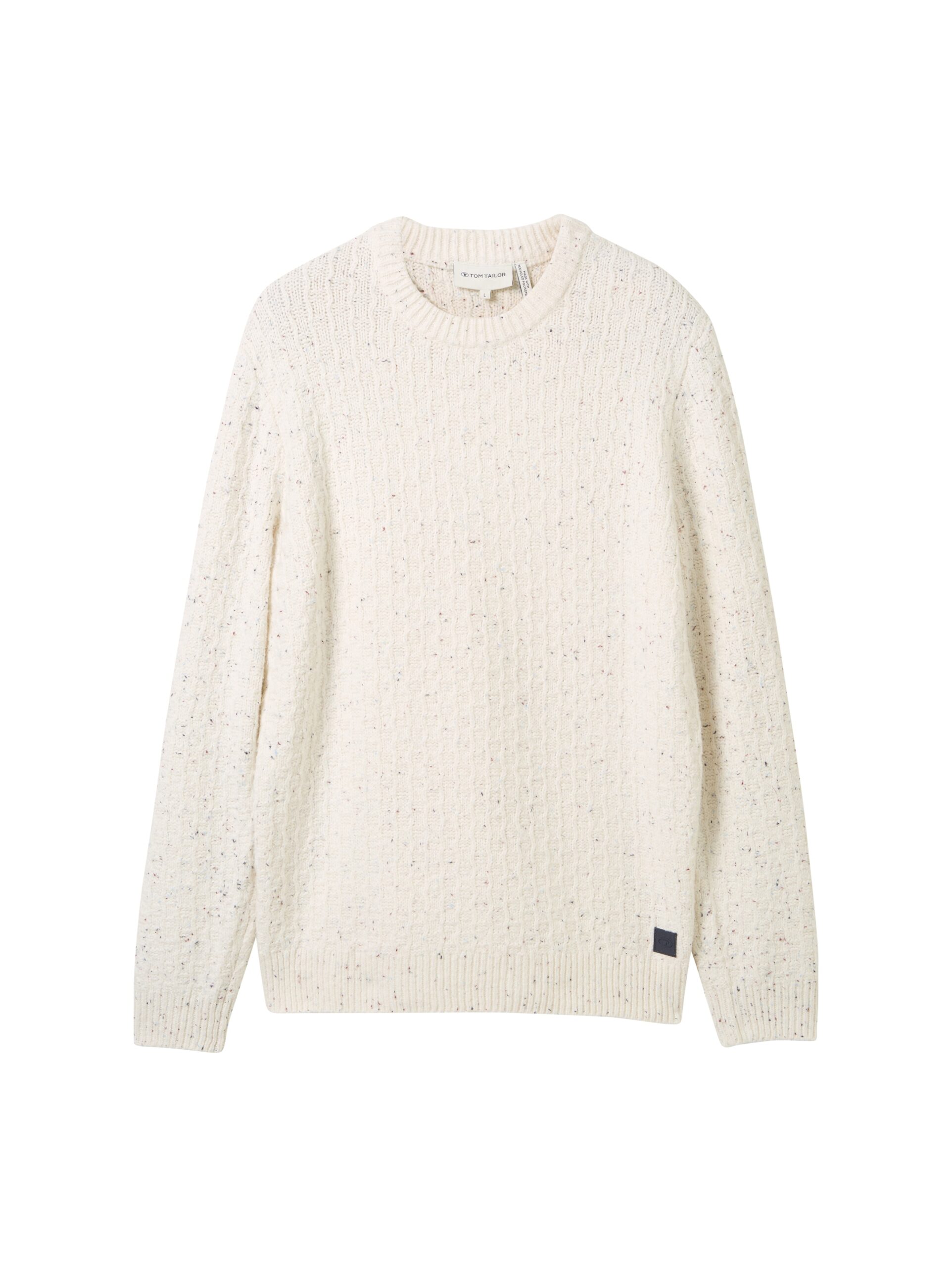 Knitted jumper with structure