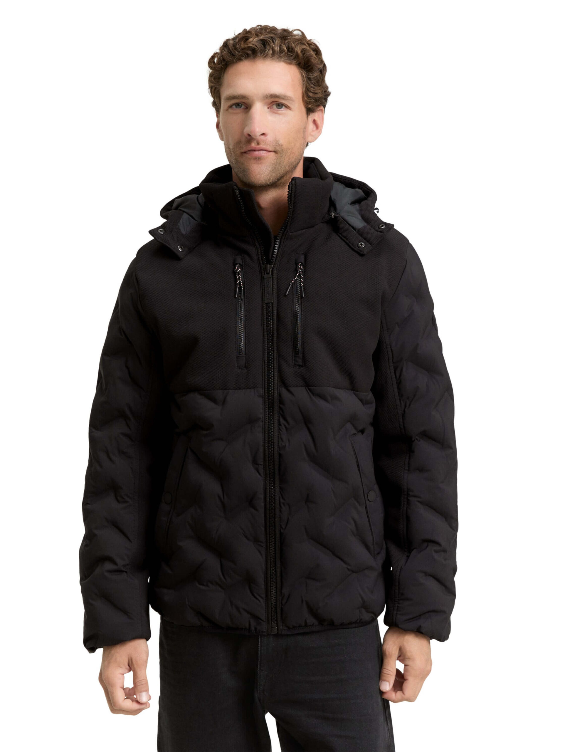hybrid puffer jacket