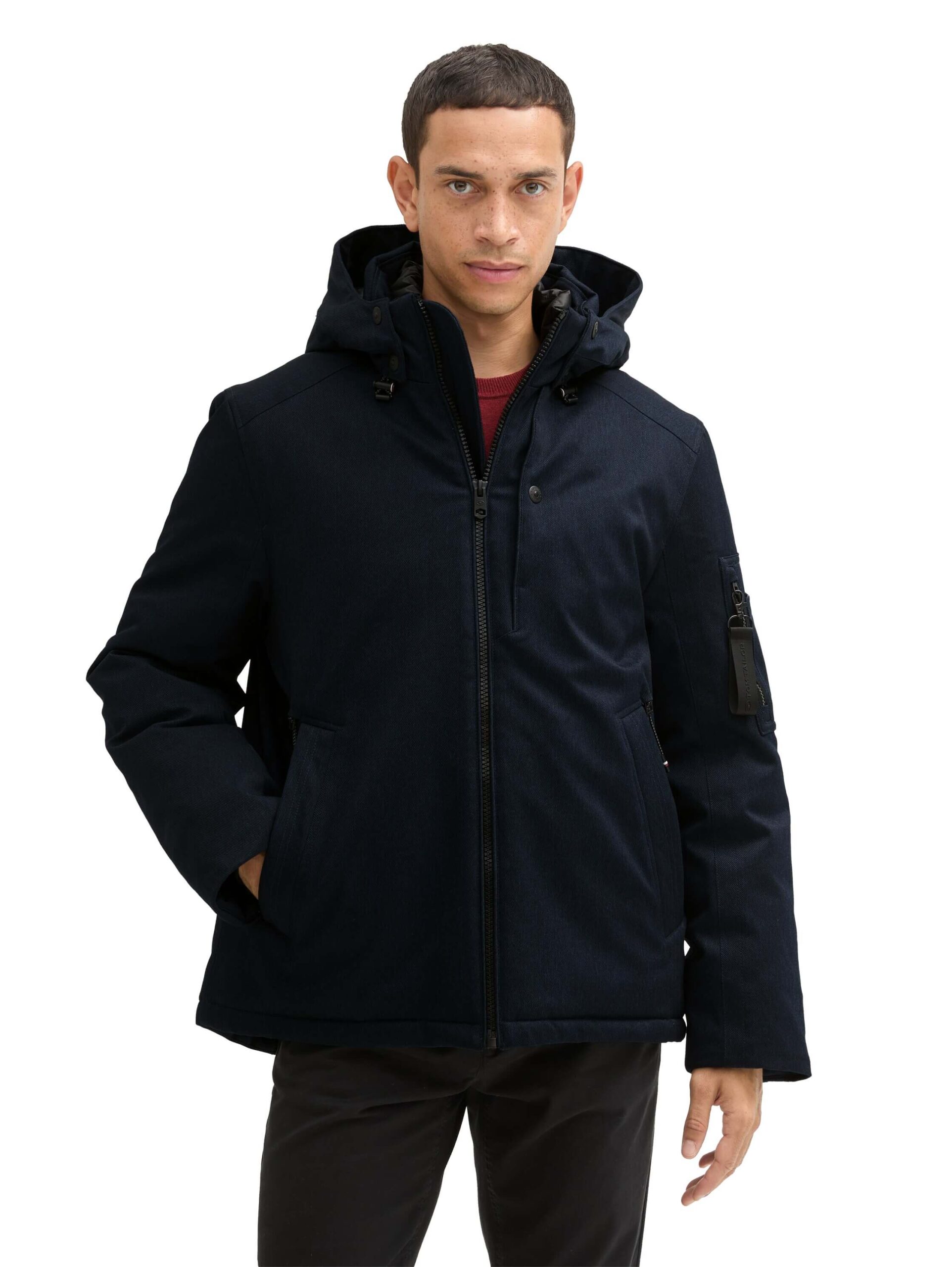 Jacket with a detachable hood