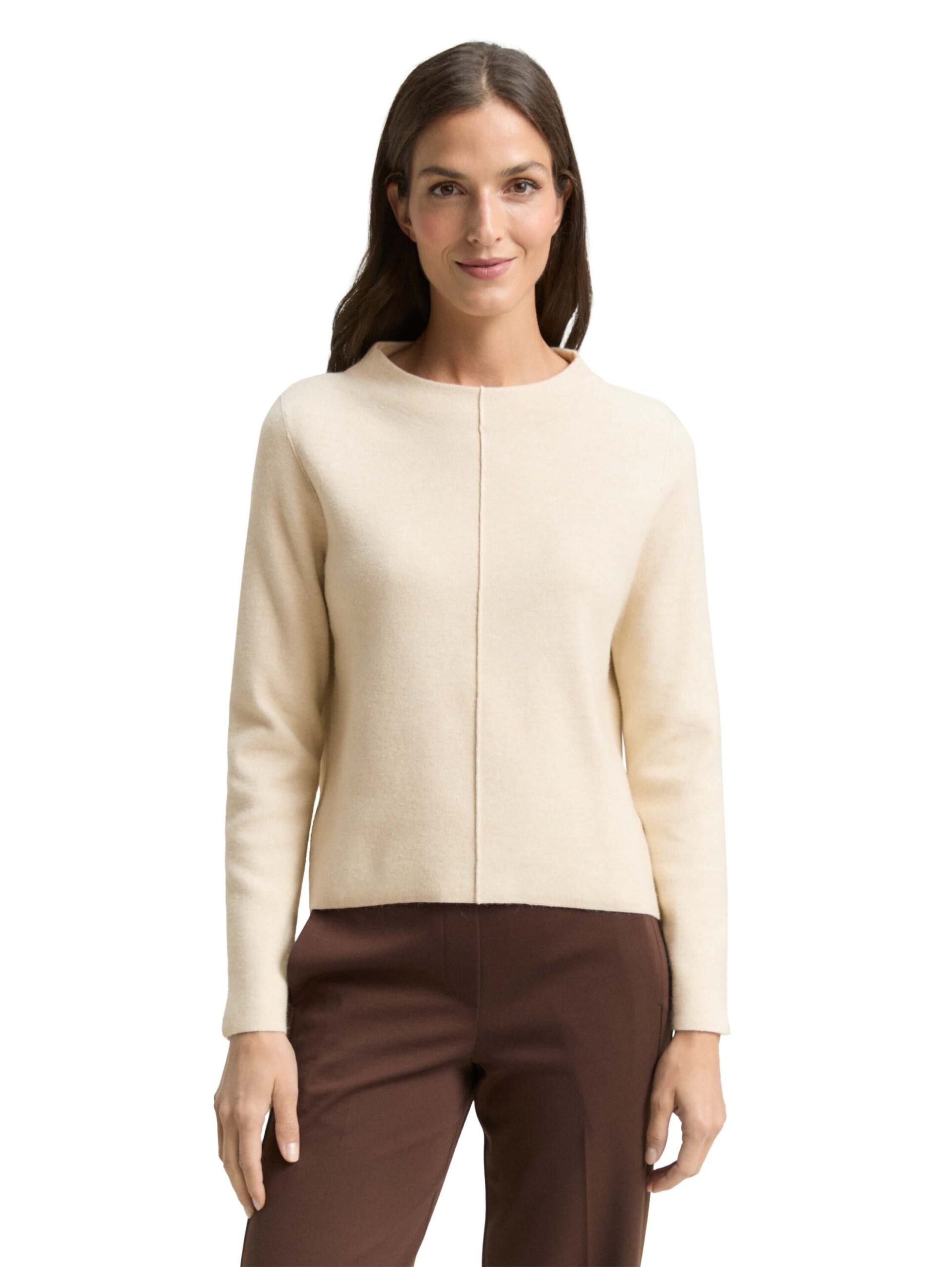 knit milano funnel-neck pullover