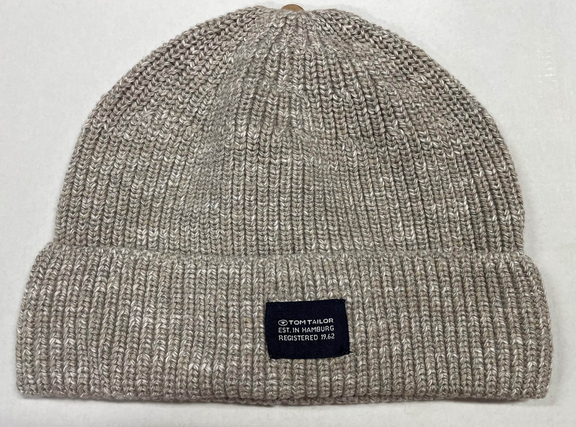 multi color structured knit hat