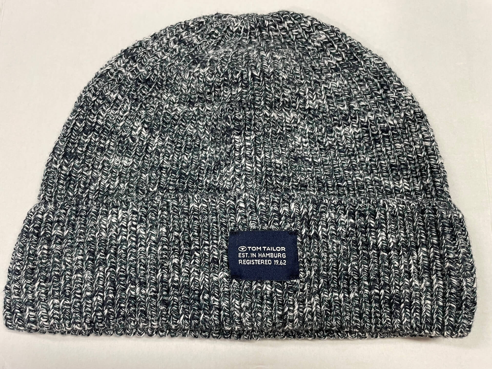 multi color structured knit hat