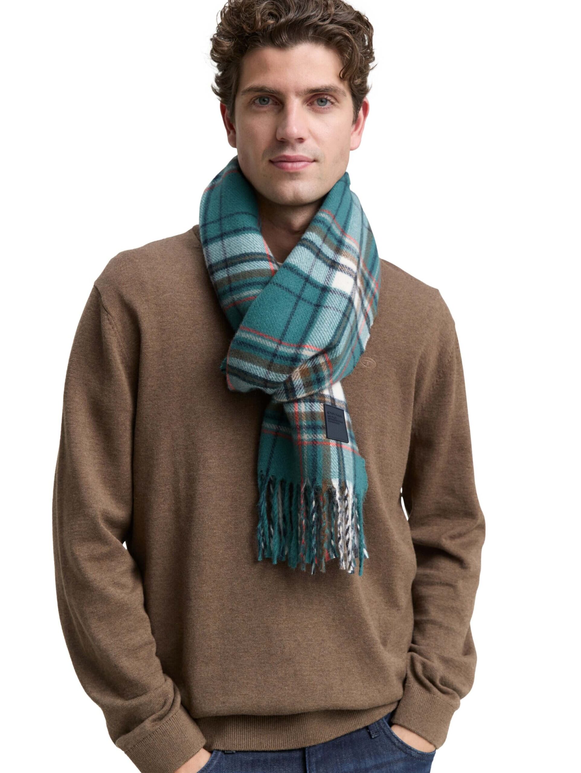 checked scarf