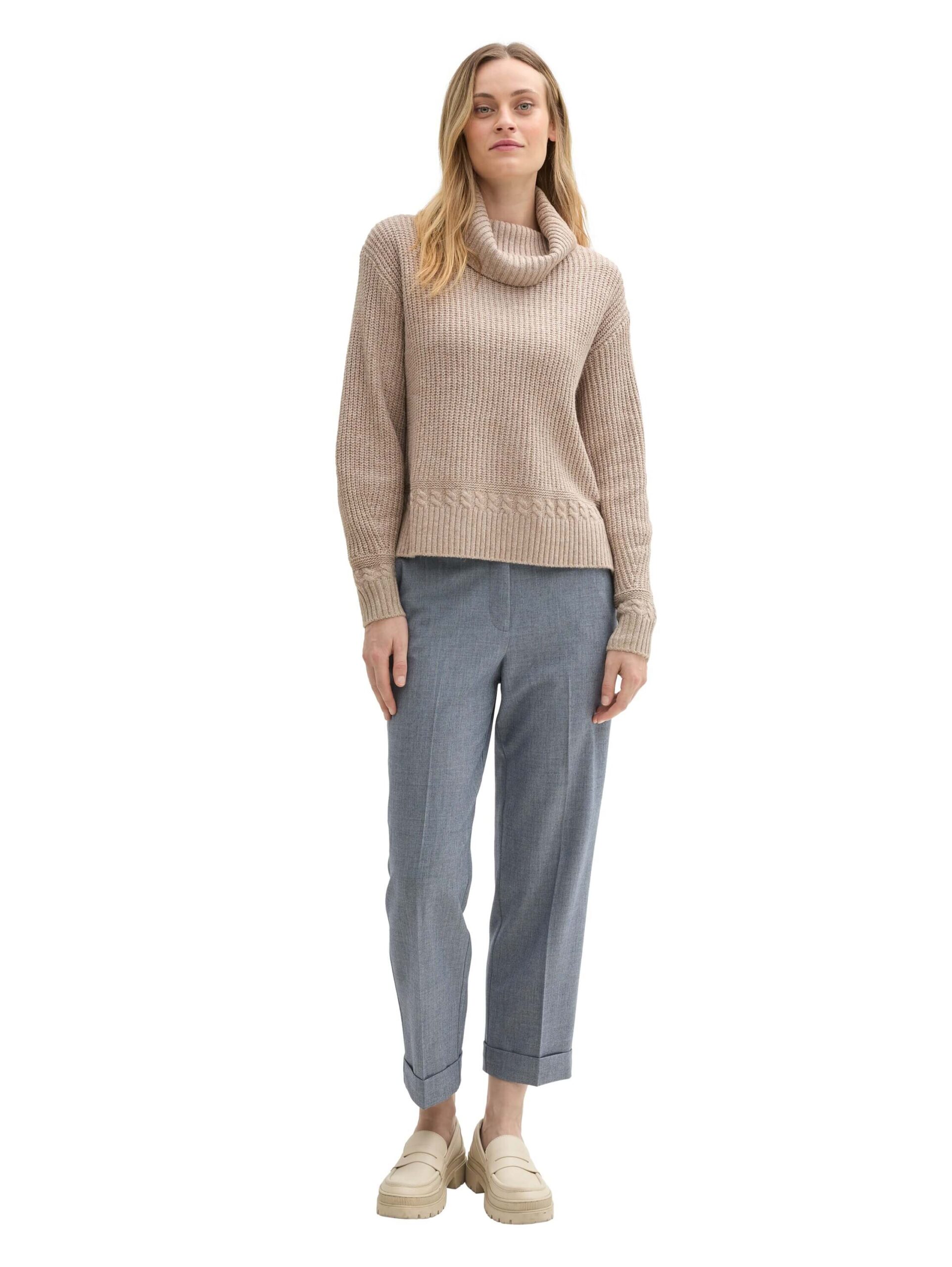 Knit turtleneck sweater