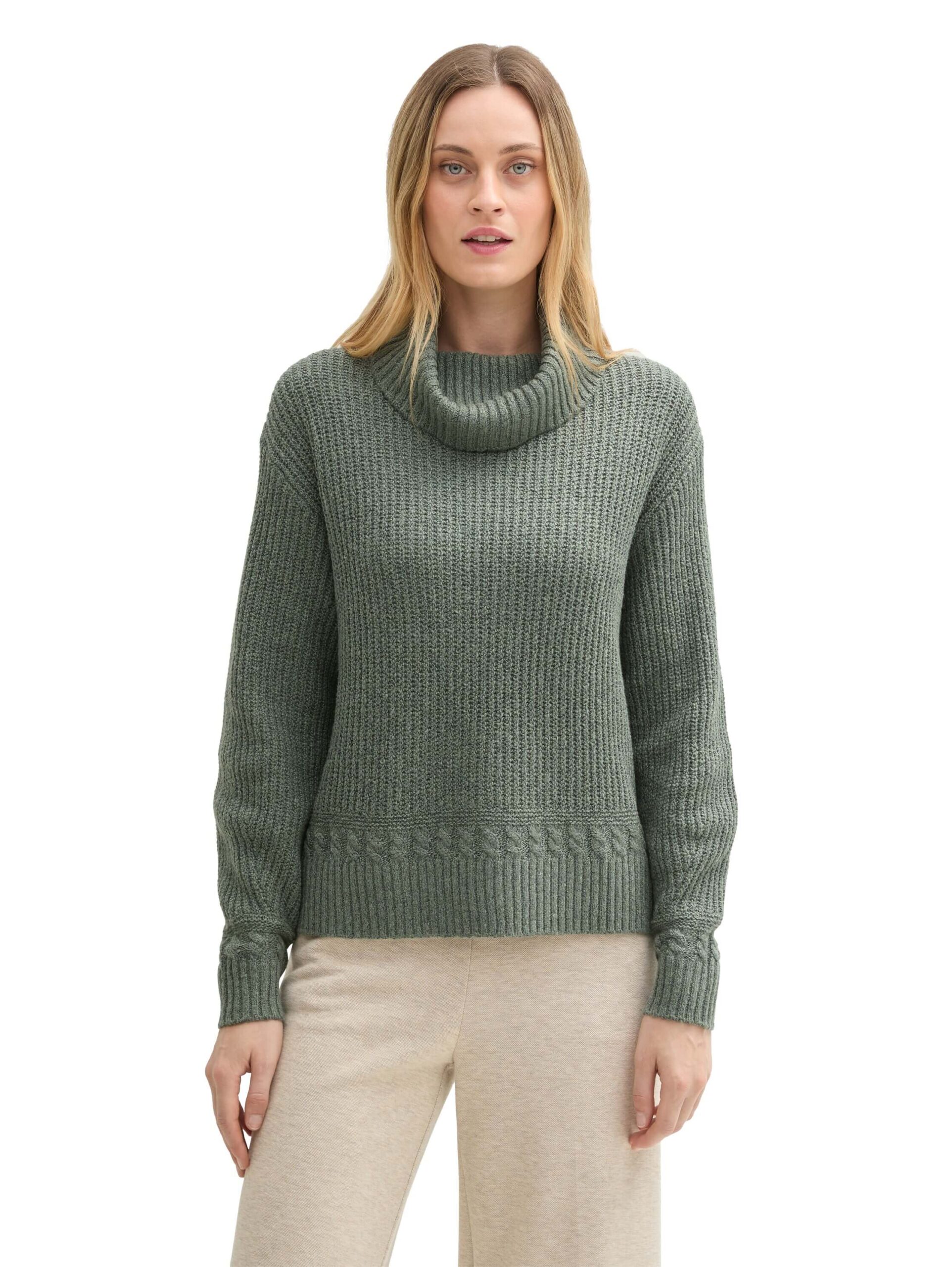 Knit turtleneck sweater
