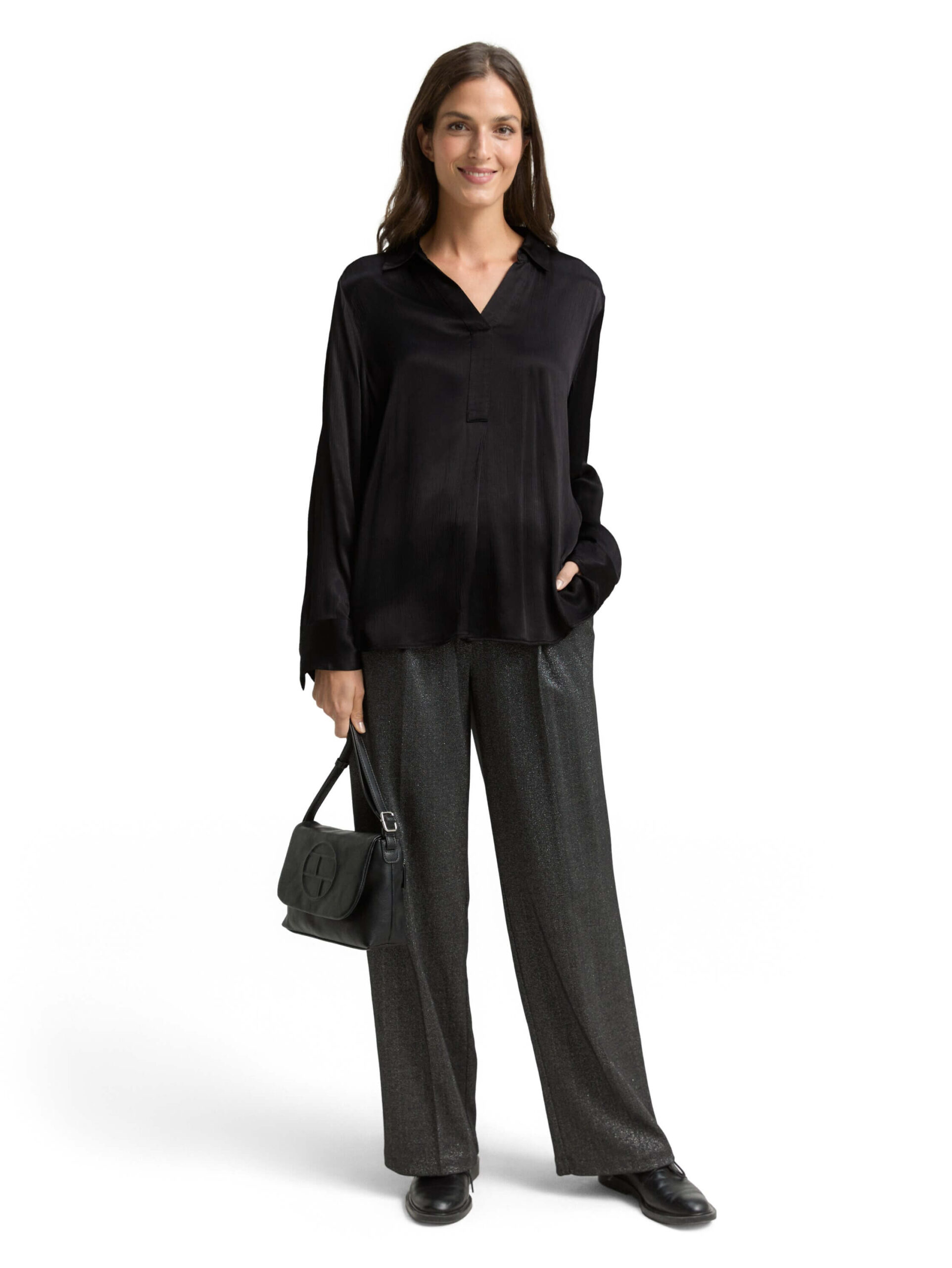 blouse crinkle sateen