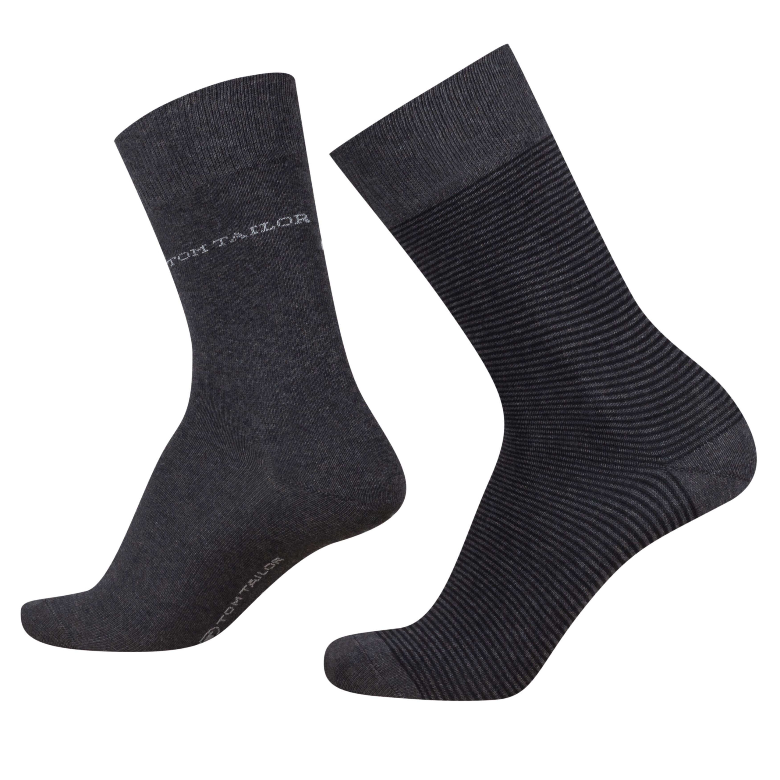 Basic férfi zokni stripe 2 pár