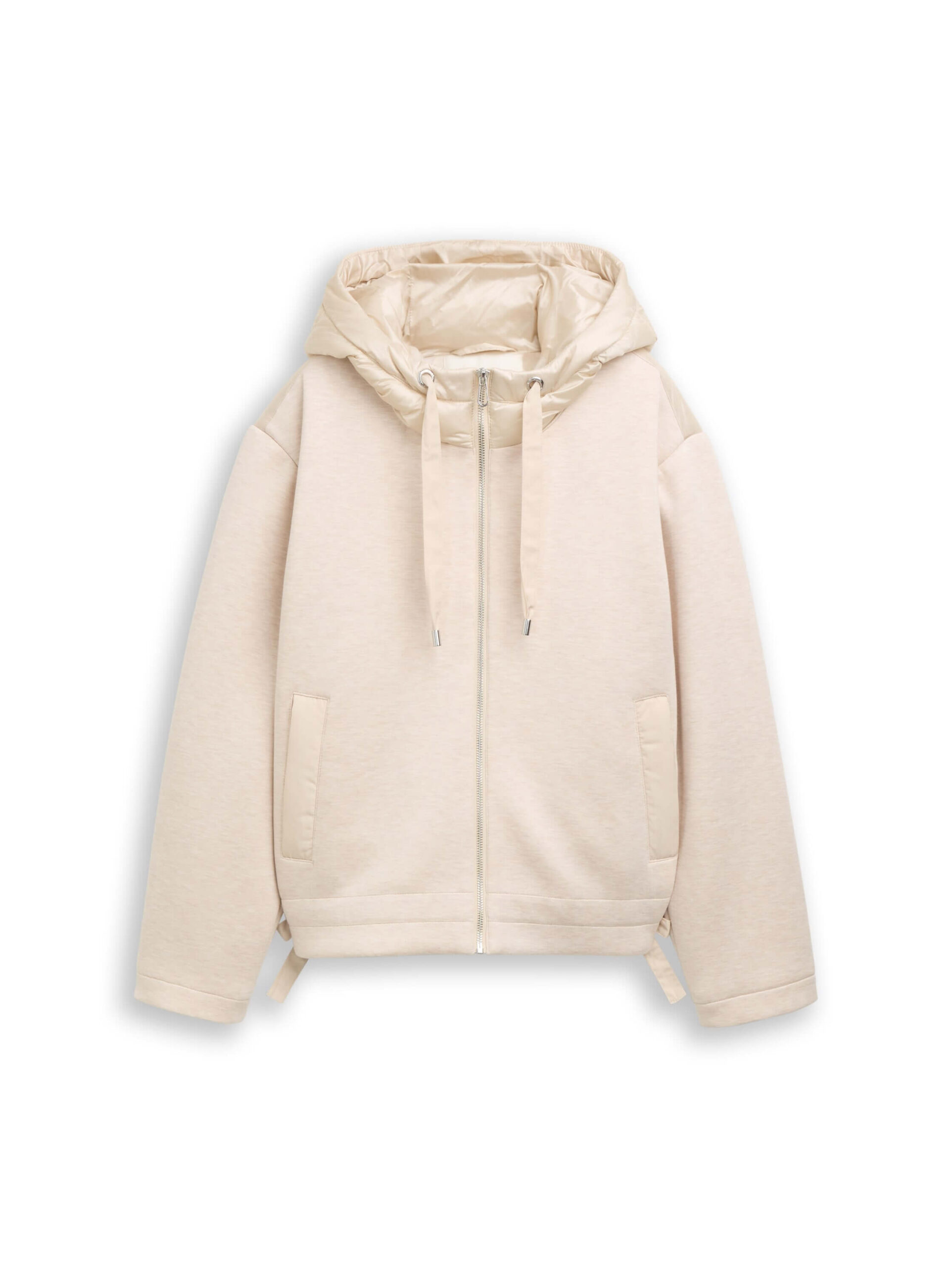 hooded scuba hybrid jacket
