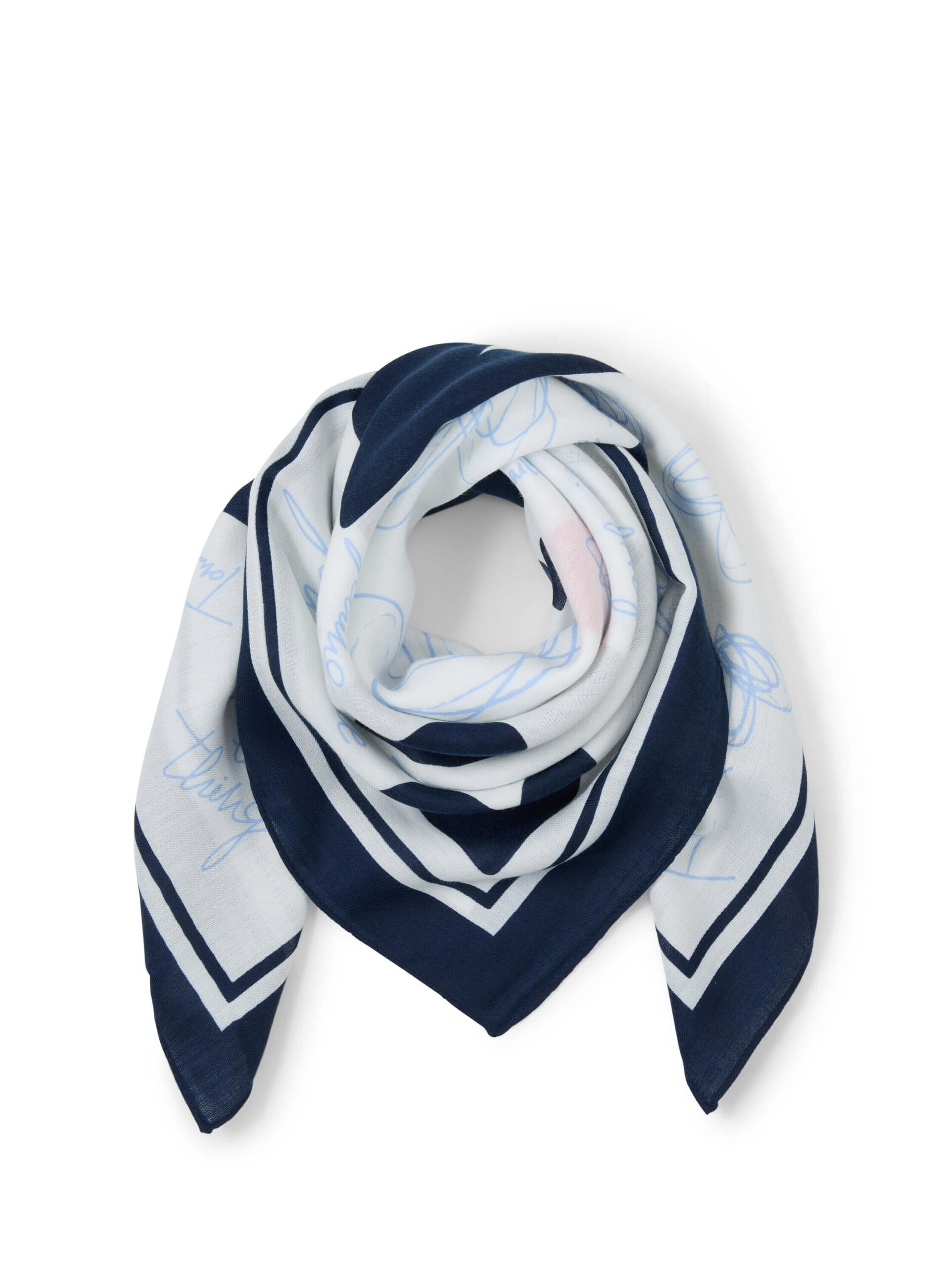 printed square scarf