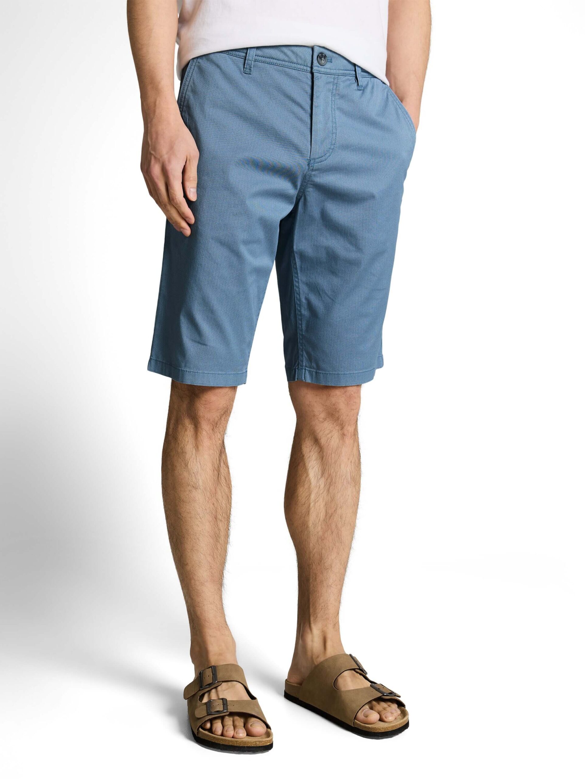 slim printed chino shorts