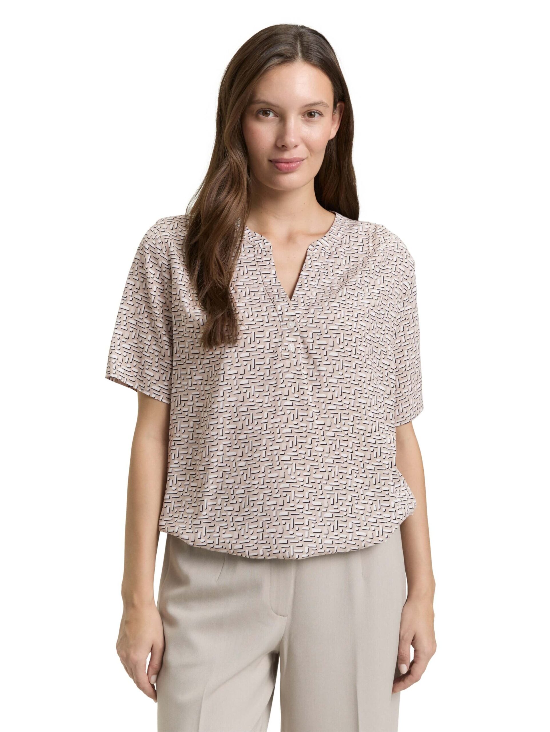 blouse printed shortsleeves