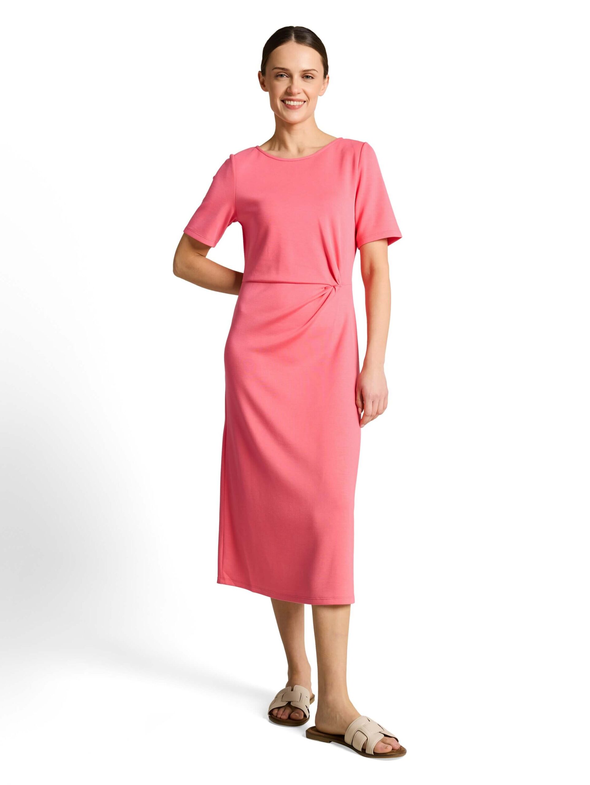 dress with knotted waist detail