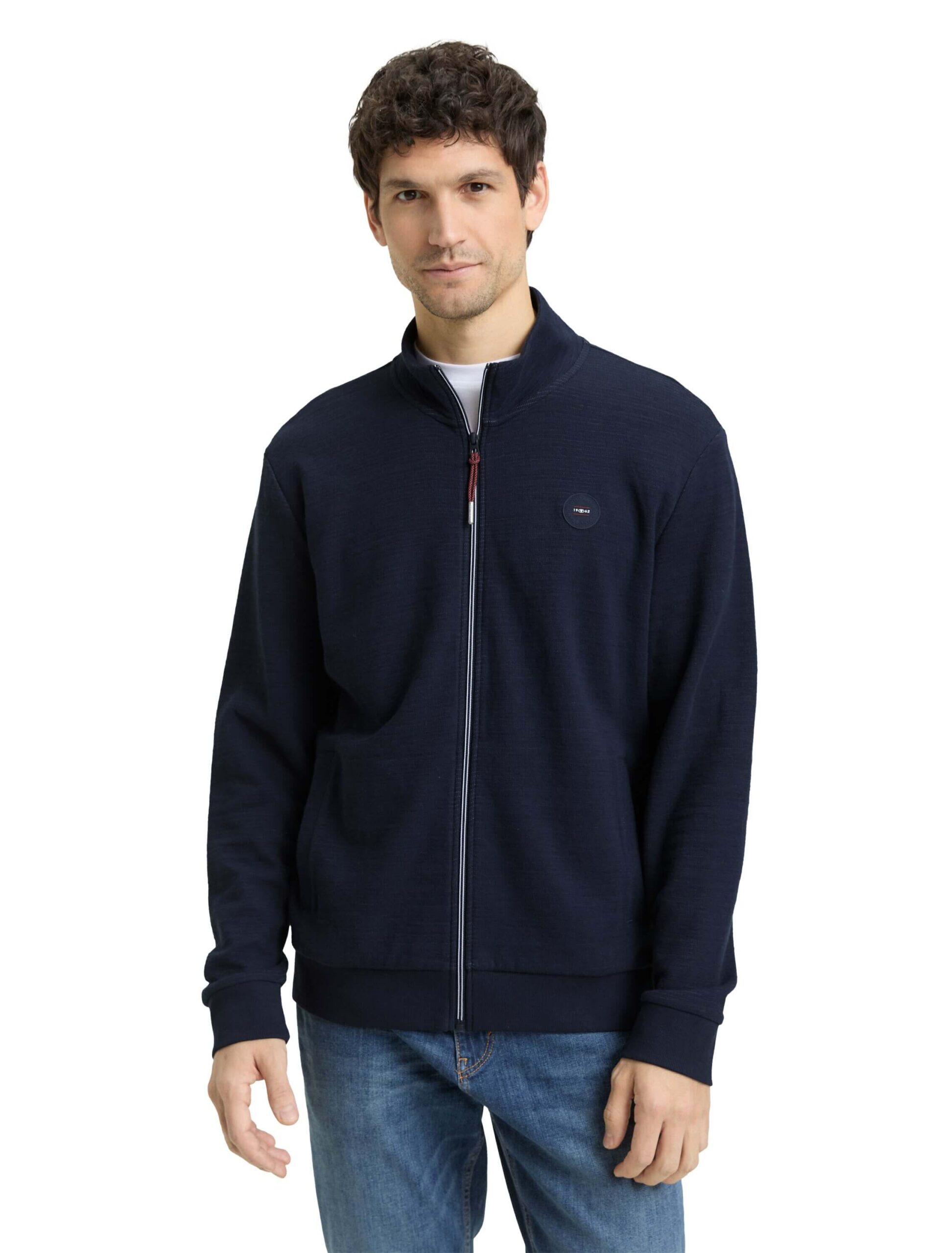 structured stand-up t-shirt jacket