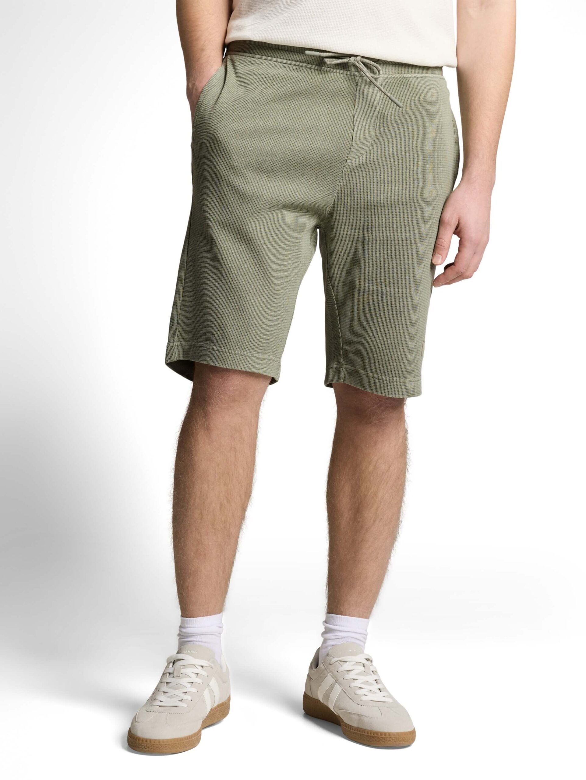garment dyed structure sweat shorts