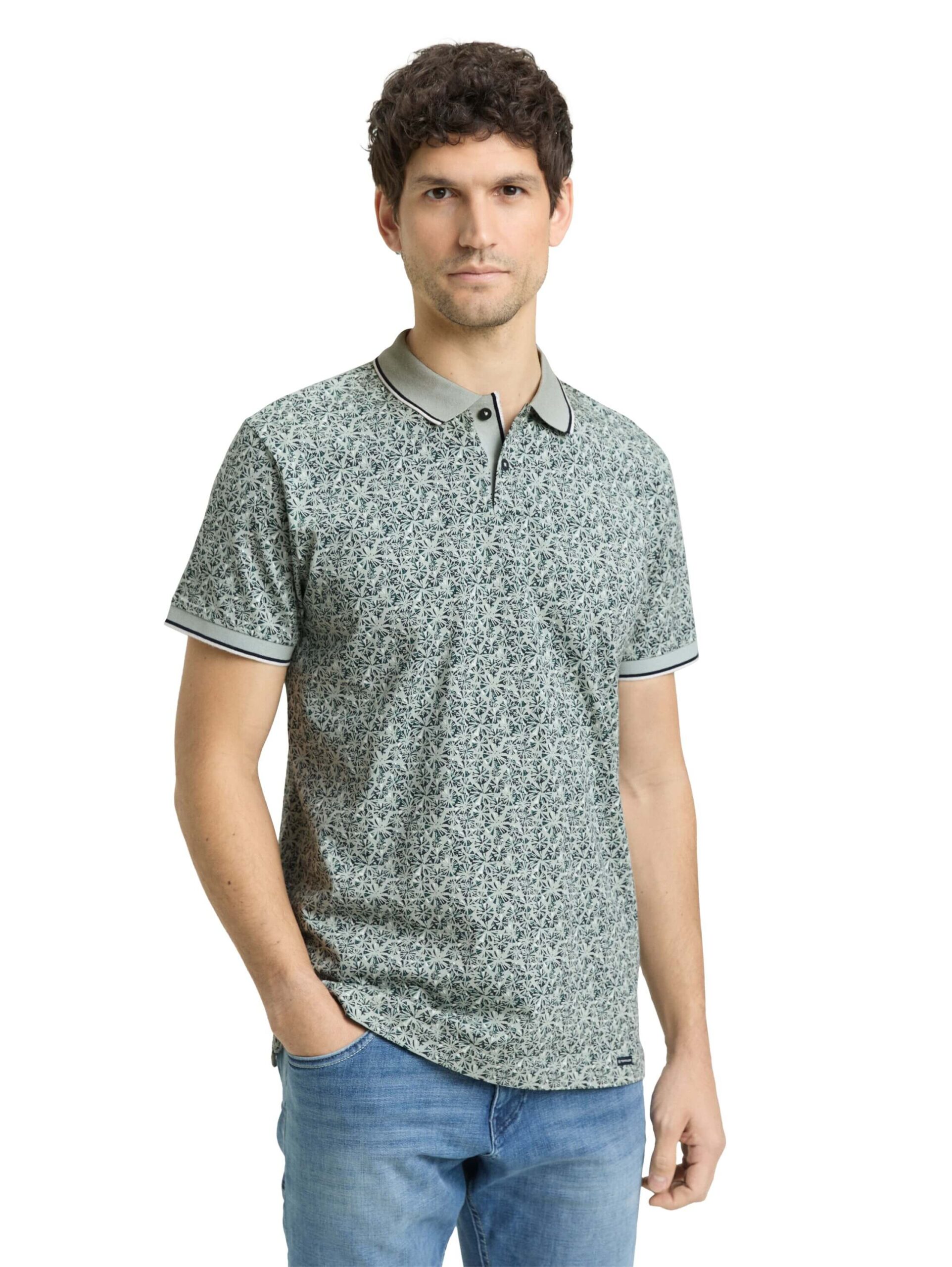 allover printed polo