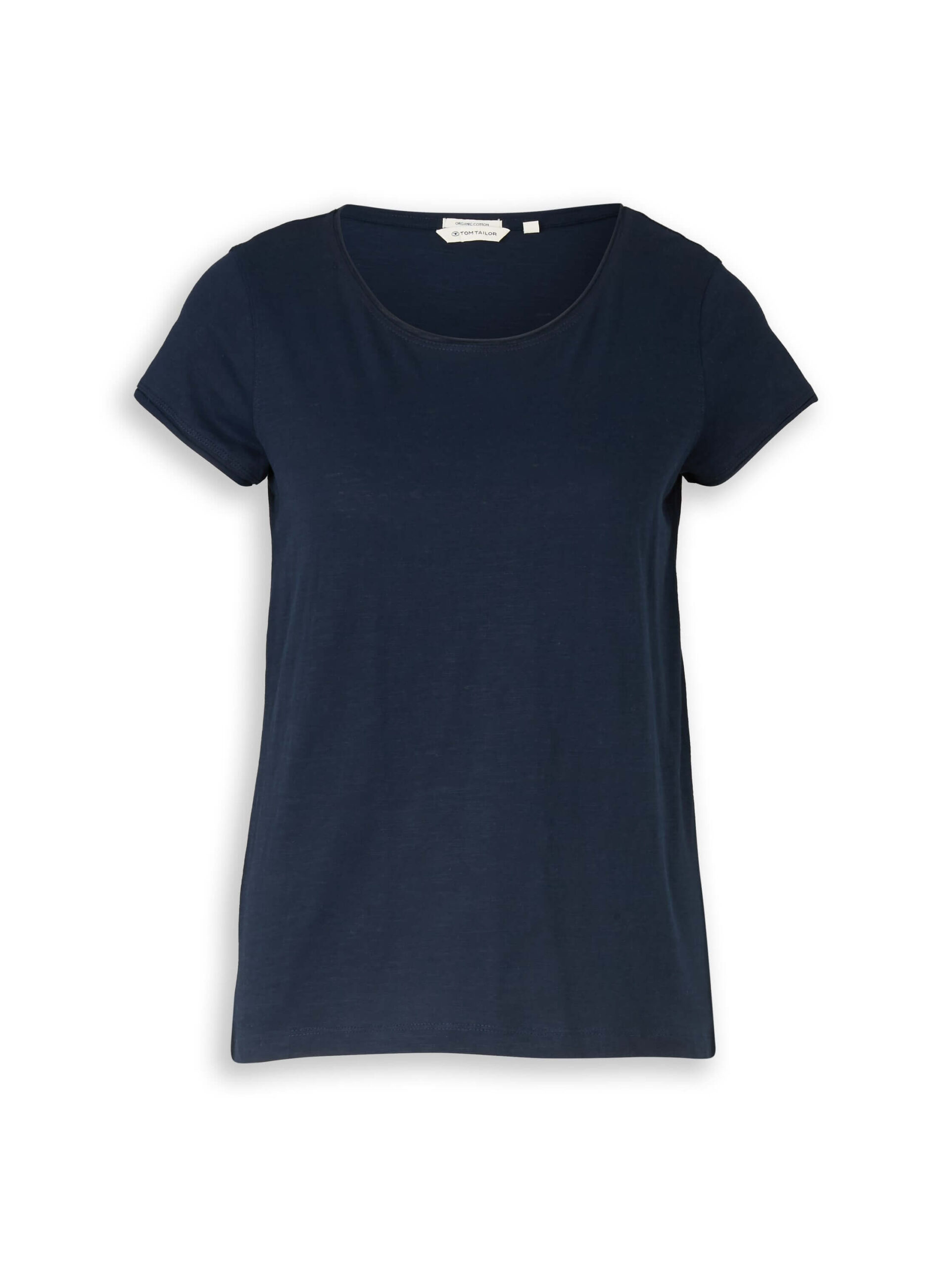 T-shirt slub jersey wide crew neck