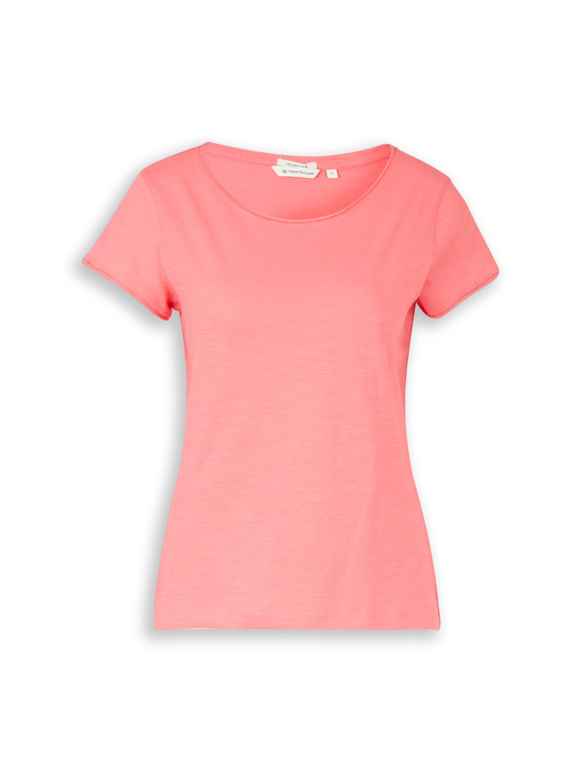 T-shirt slub jersey wide crew neck
