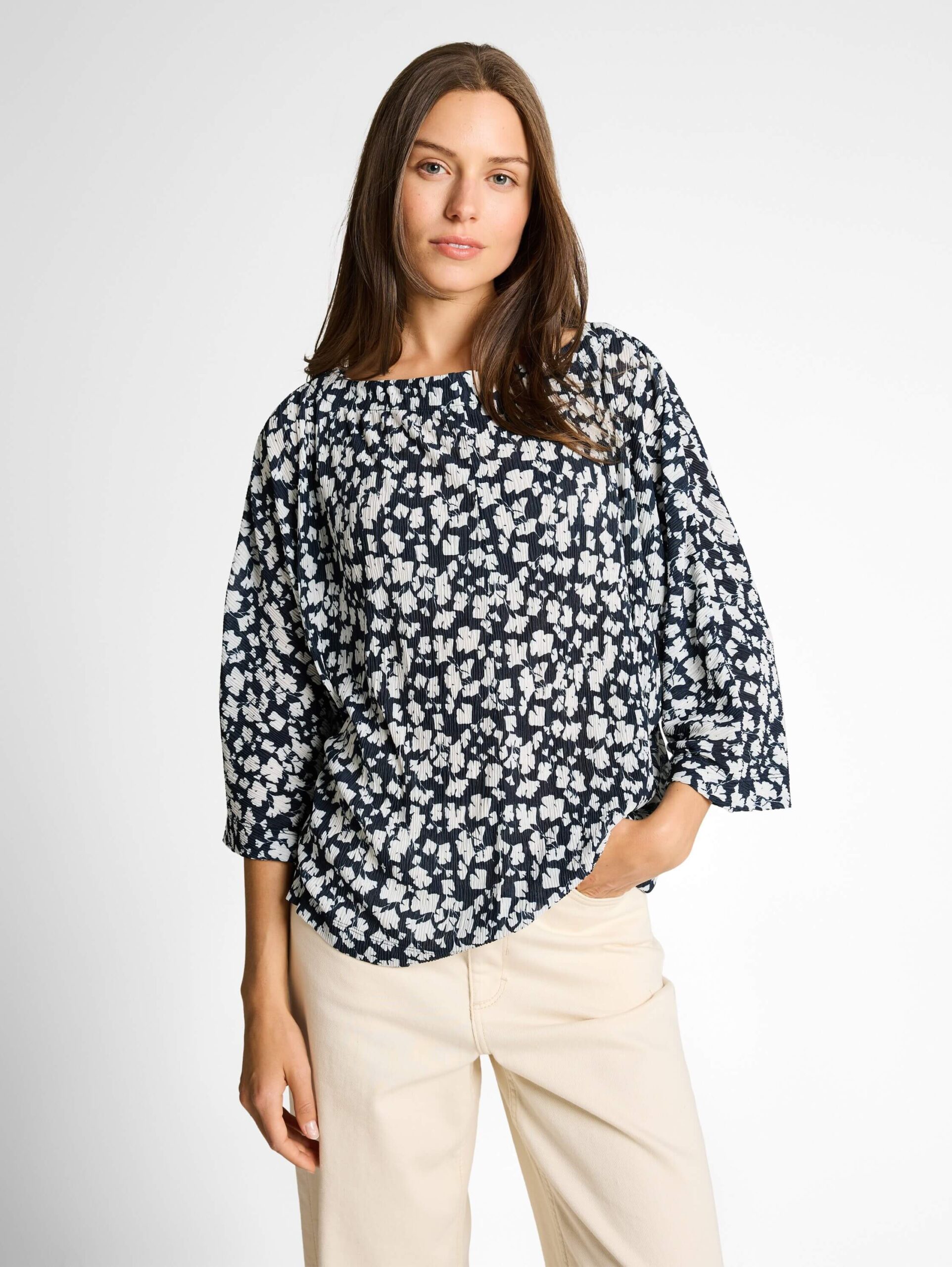 T-shirt crincle batwing alloverprint