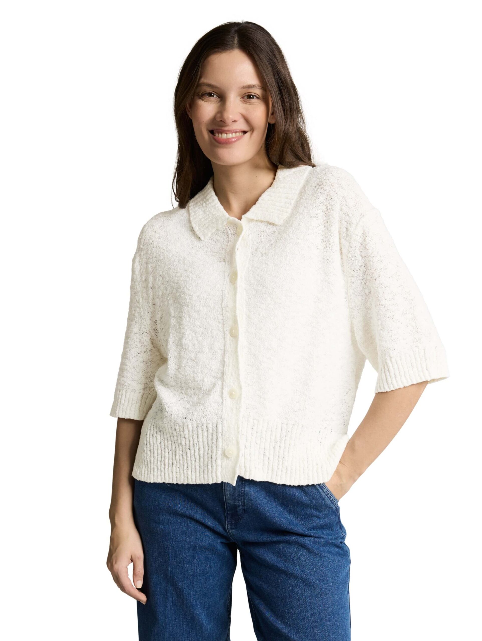 knit boucle cardigan