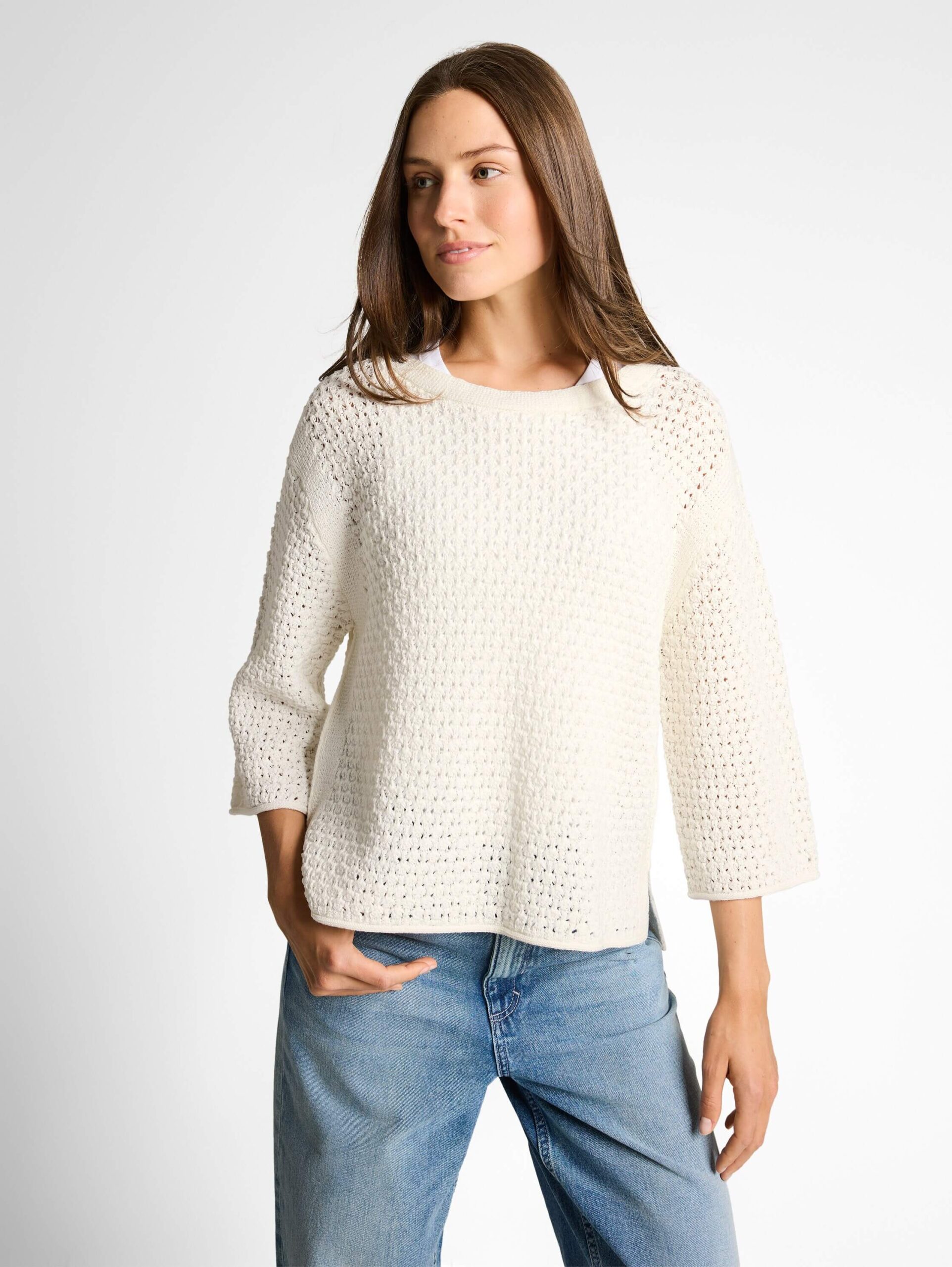 knit sweater open structure
