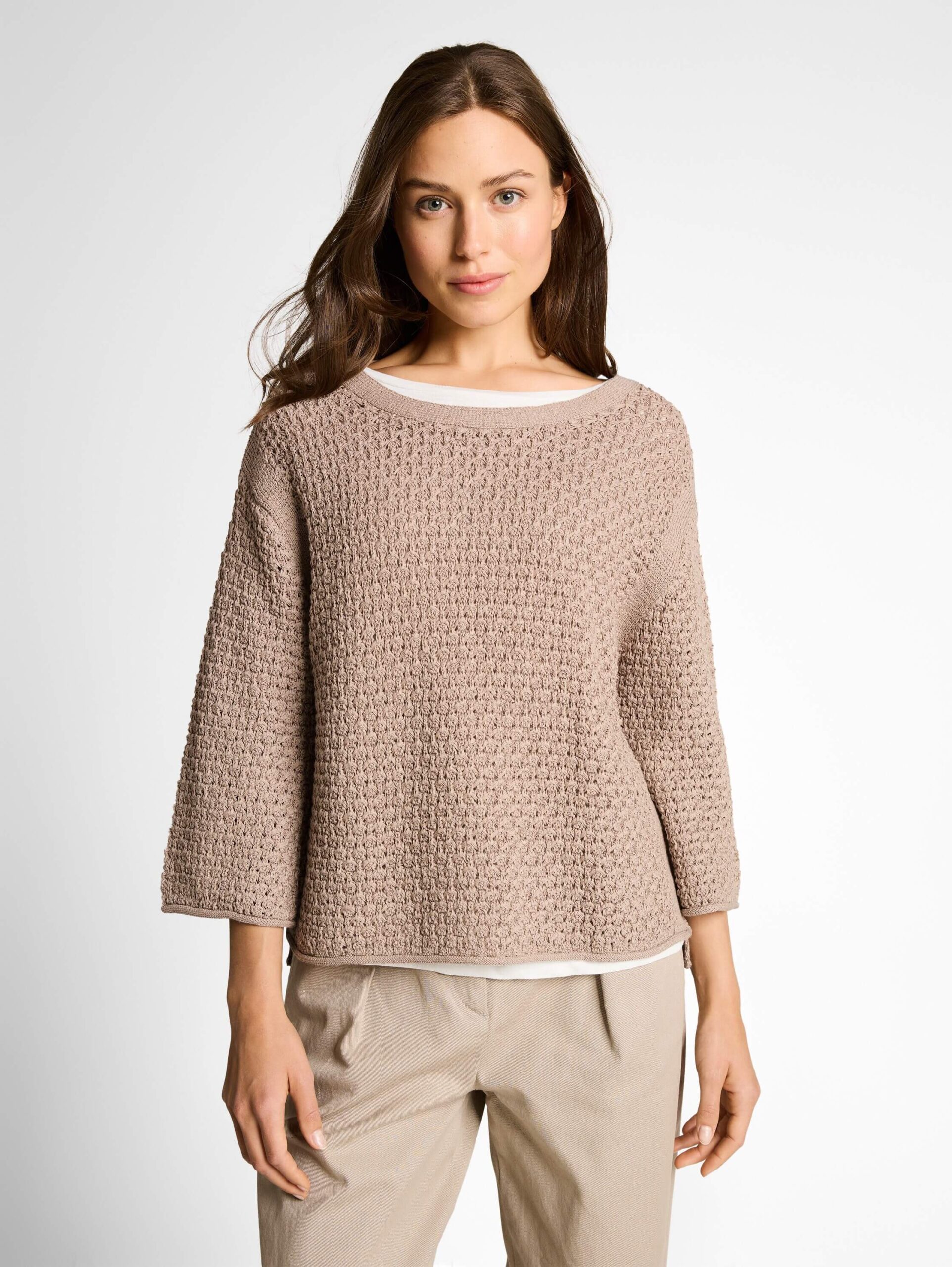 knit sweater open structure