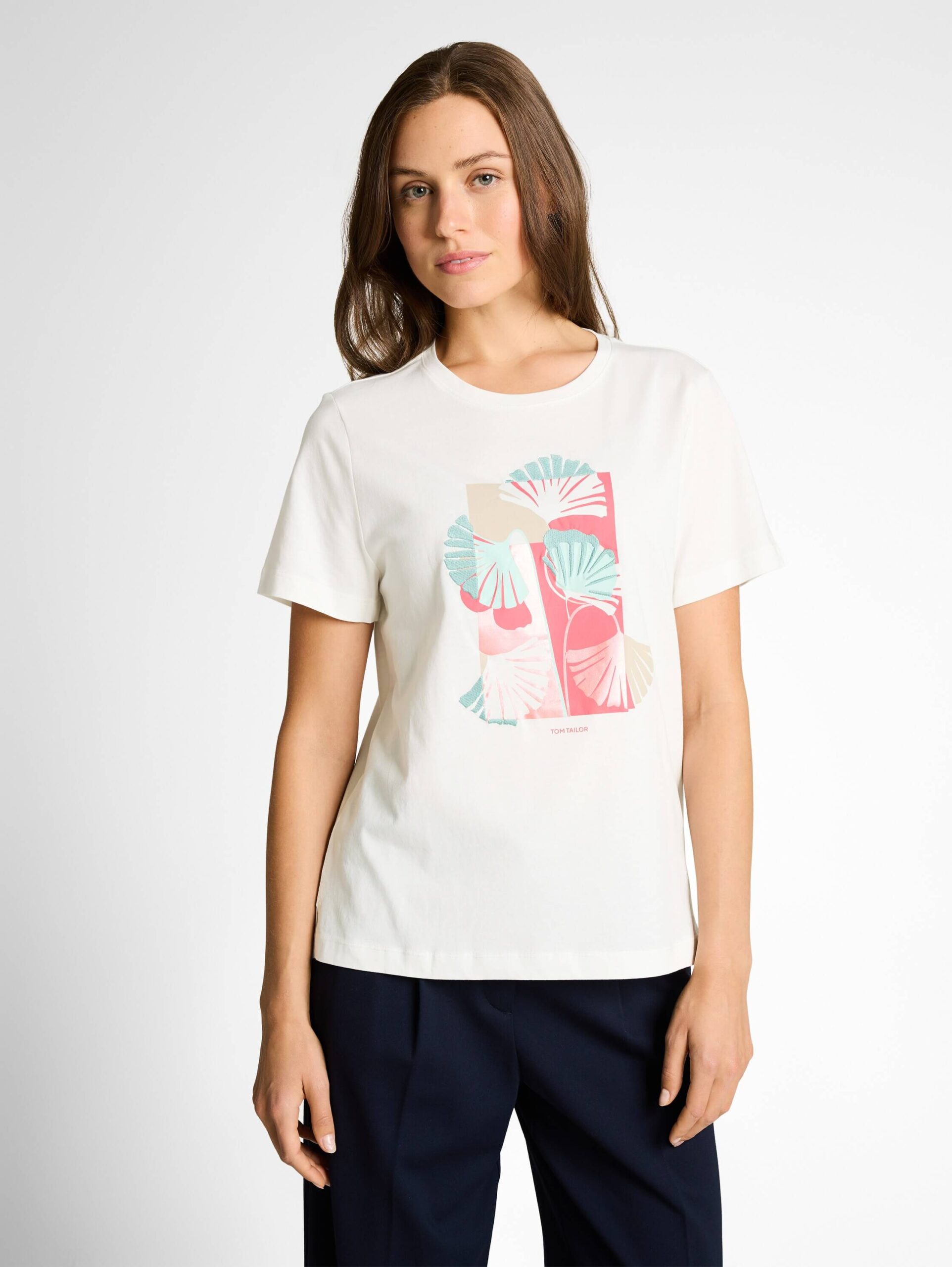 T-shirt crew neck front print