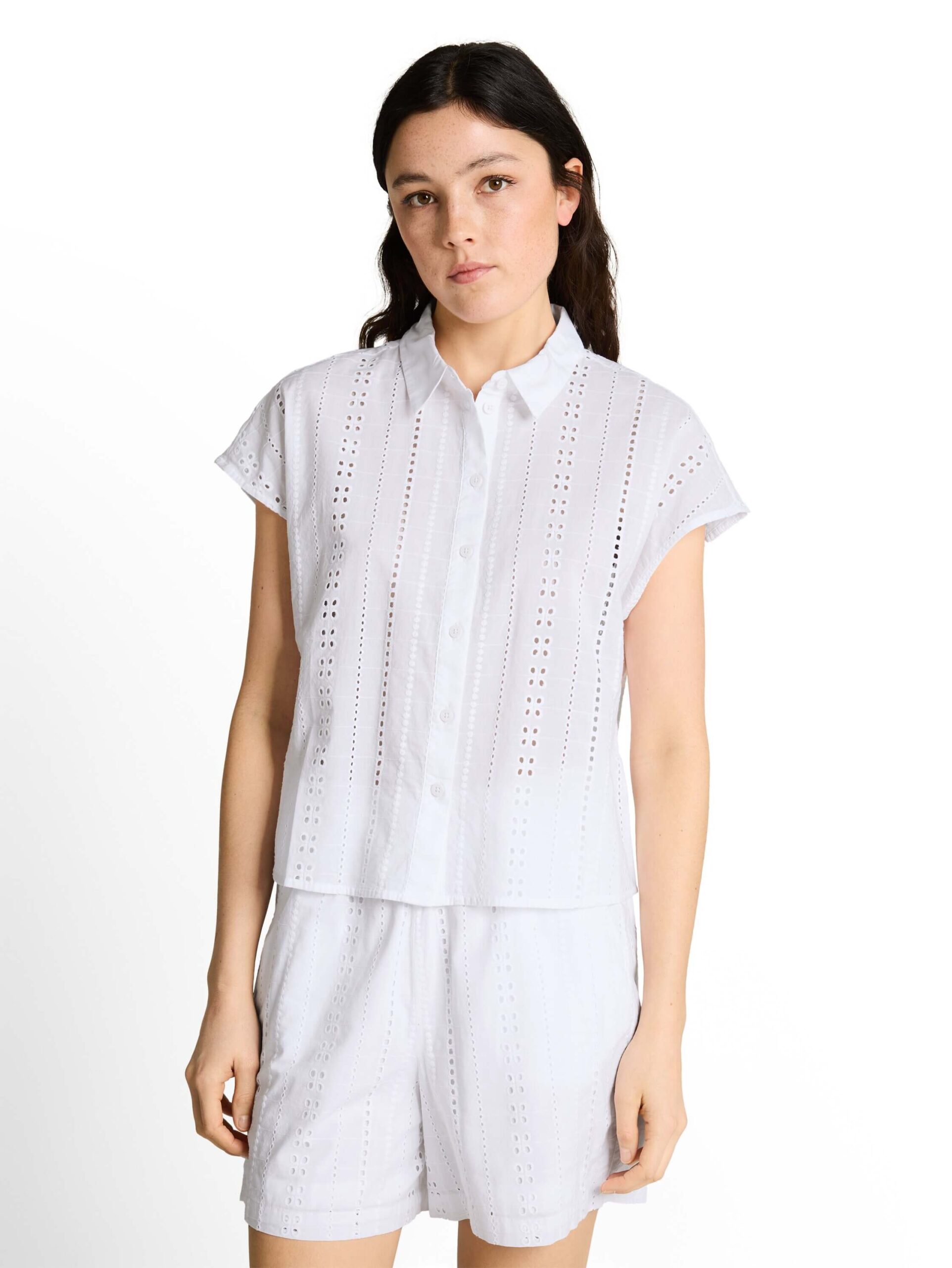 embroidered cotton blouse