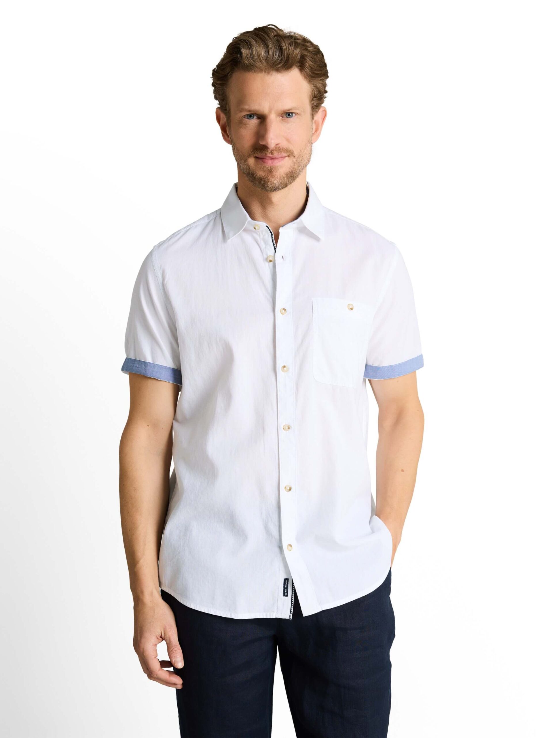 structured slubyarn shirt