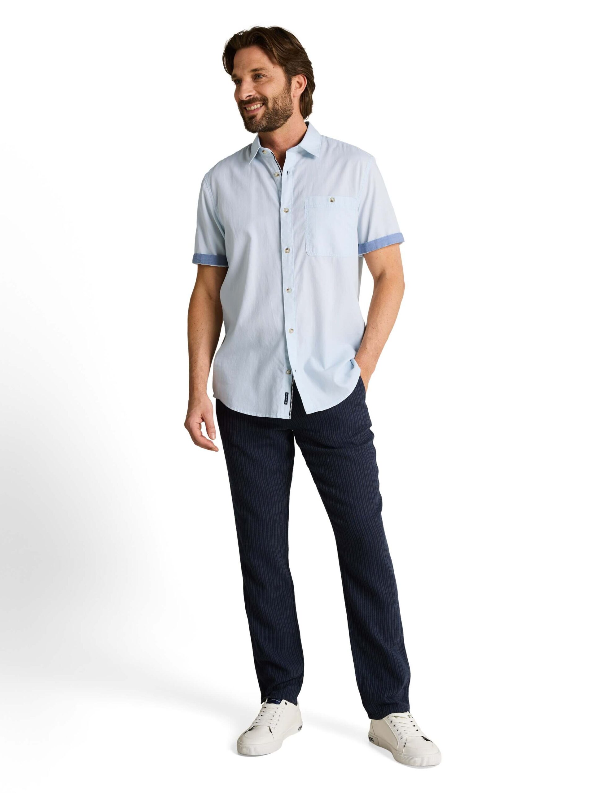 structured slubyarn shirt