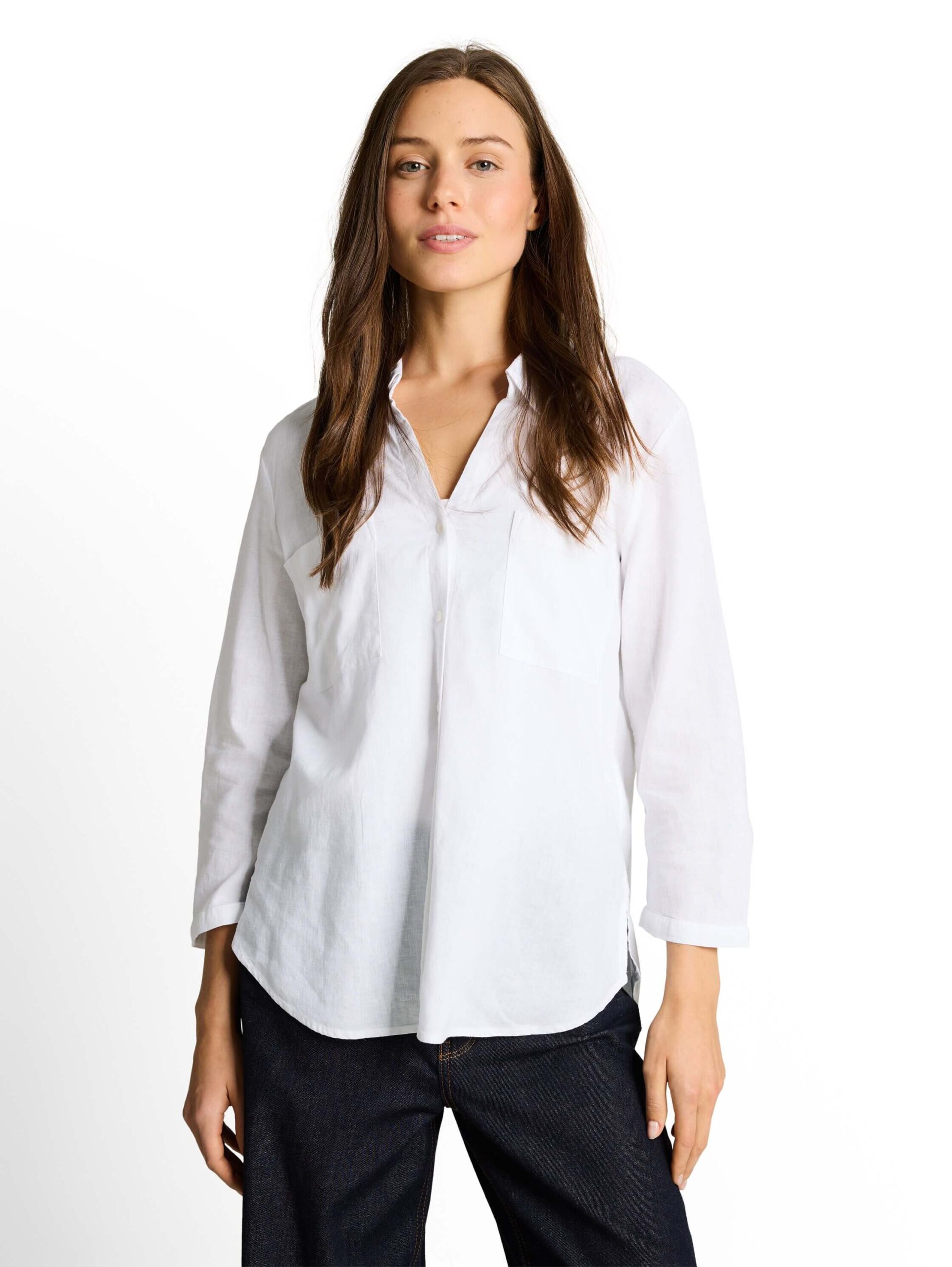 blouse shirt with linen