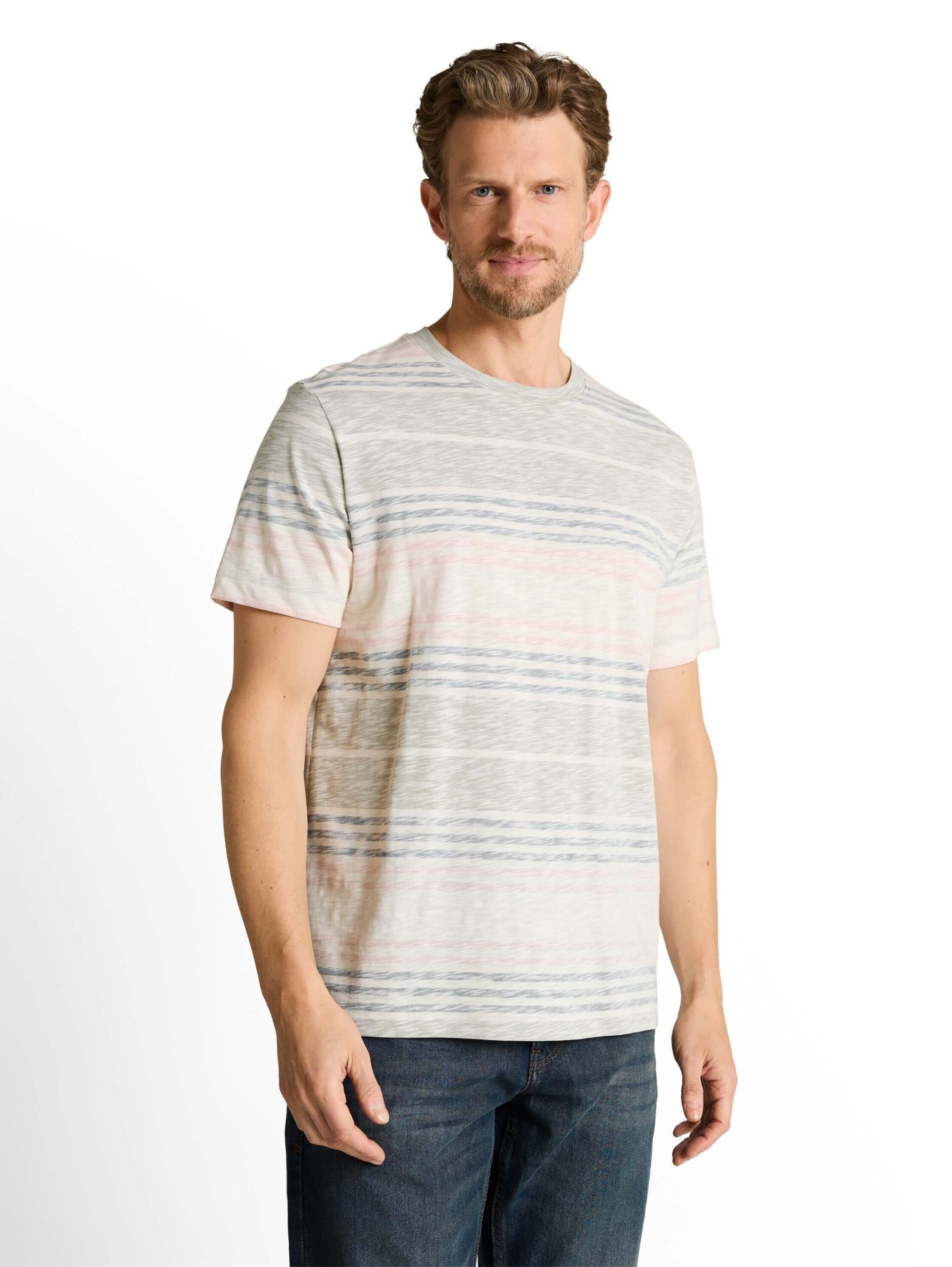 inside printed stripe t-shirt
