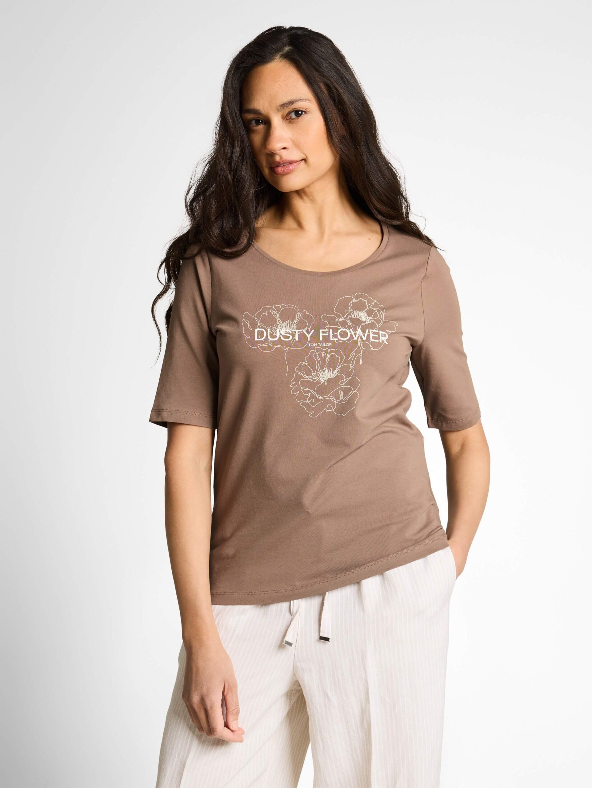 T-shirt crew neck with print