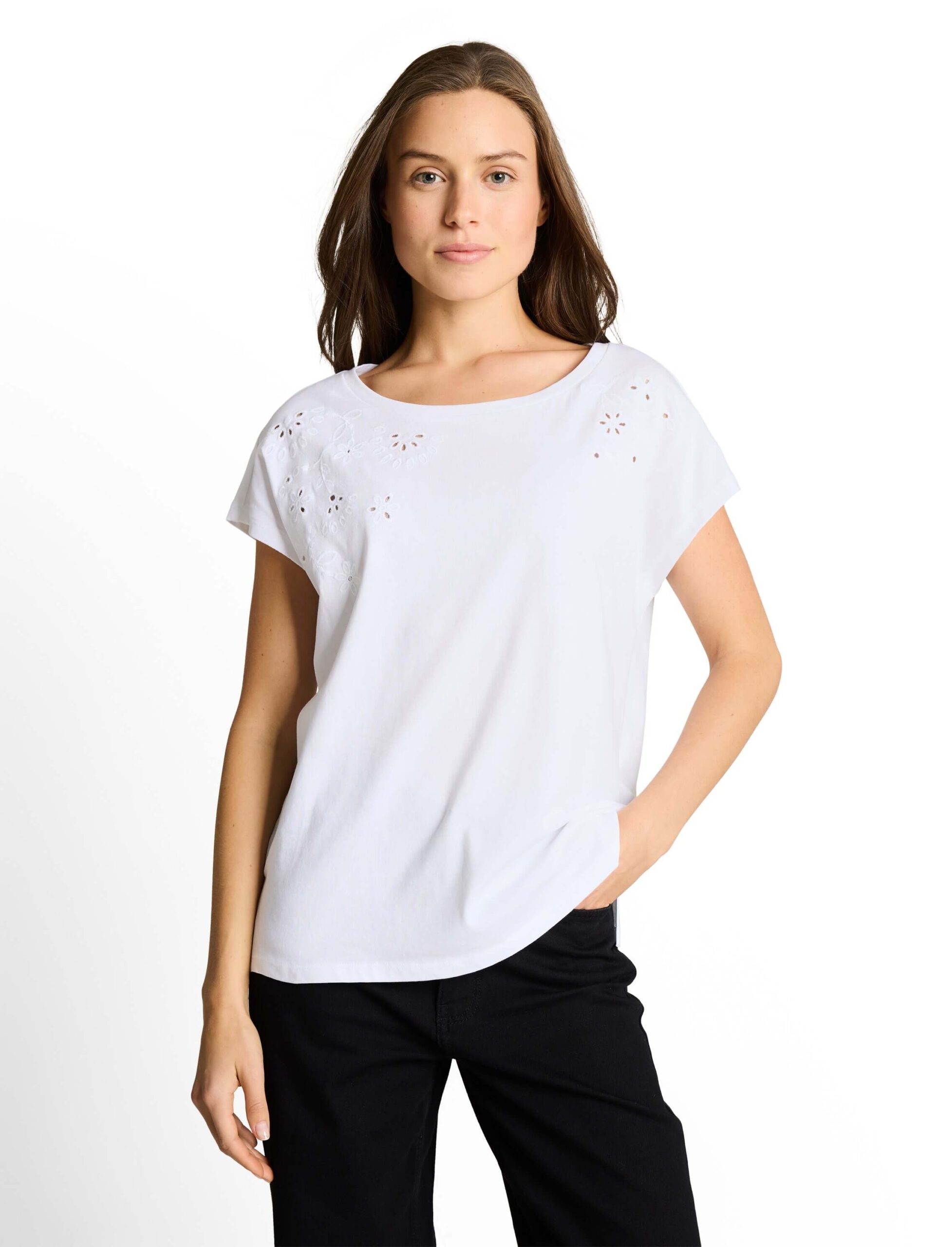 T-shirt crew neck ajour deplaced artwork