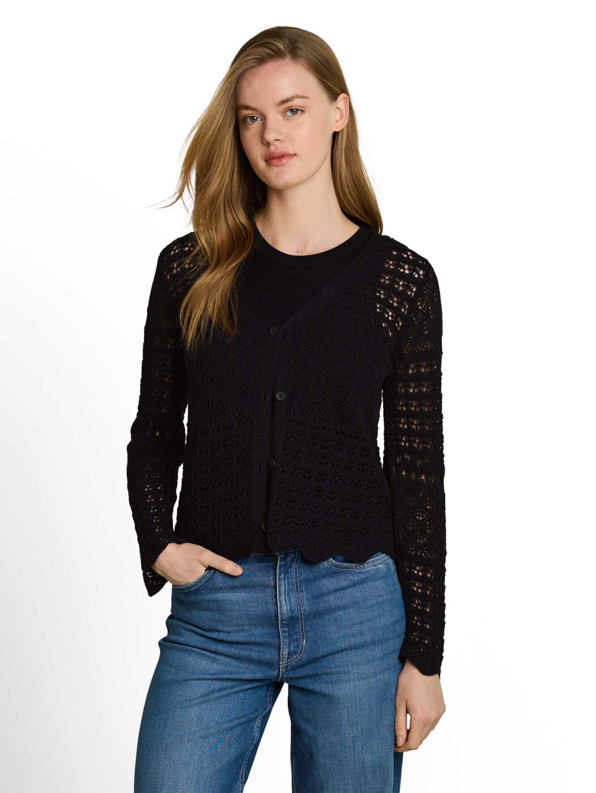 knit structured cardigan