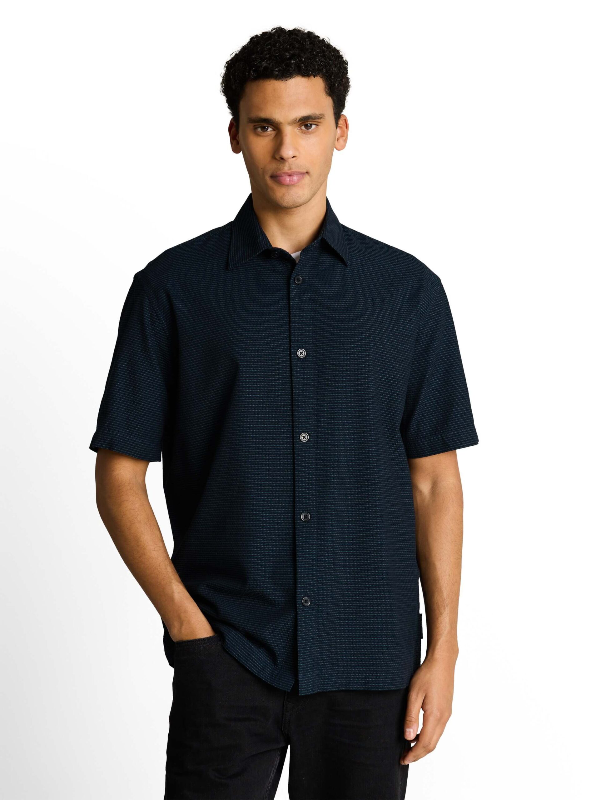 relaxed structured shirt