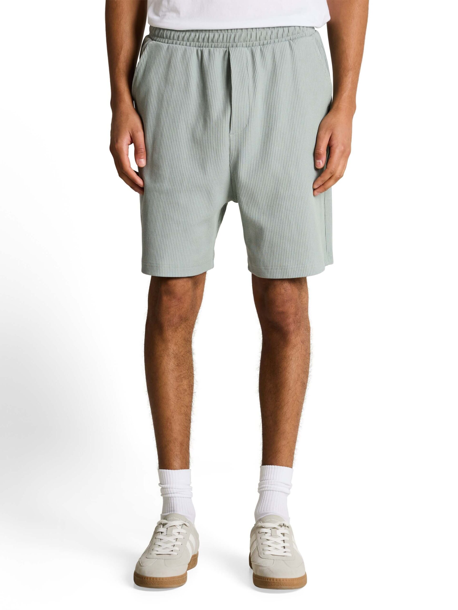relaxed structured sweat shorts