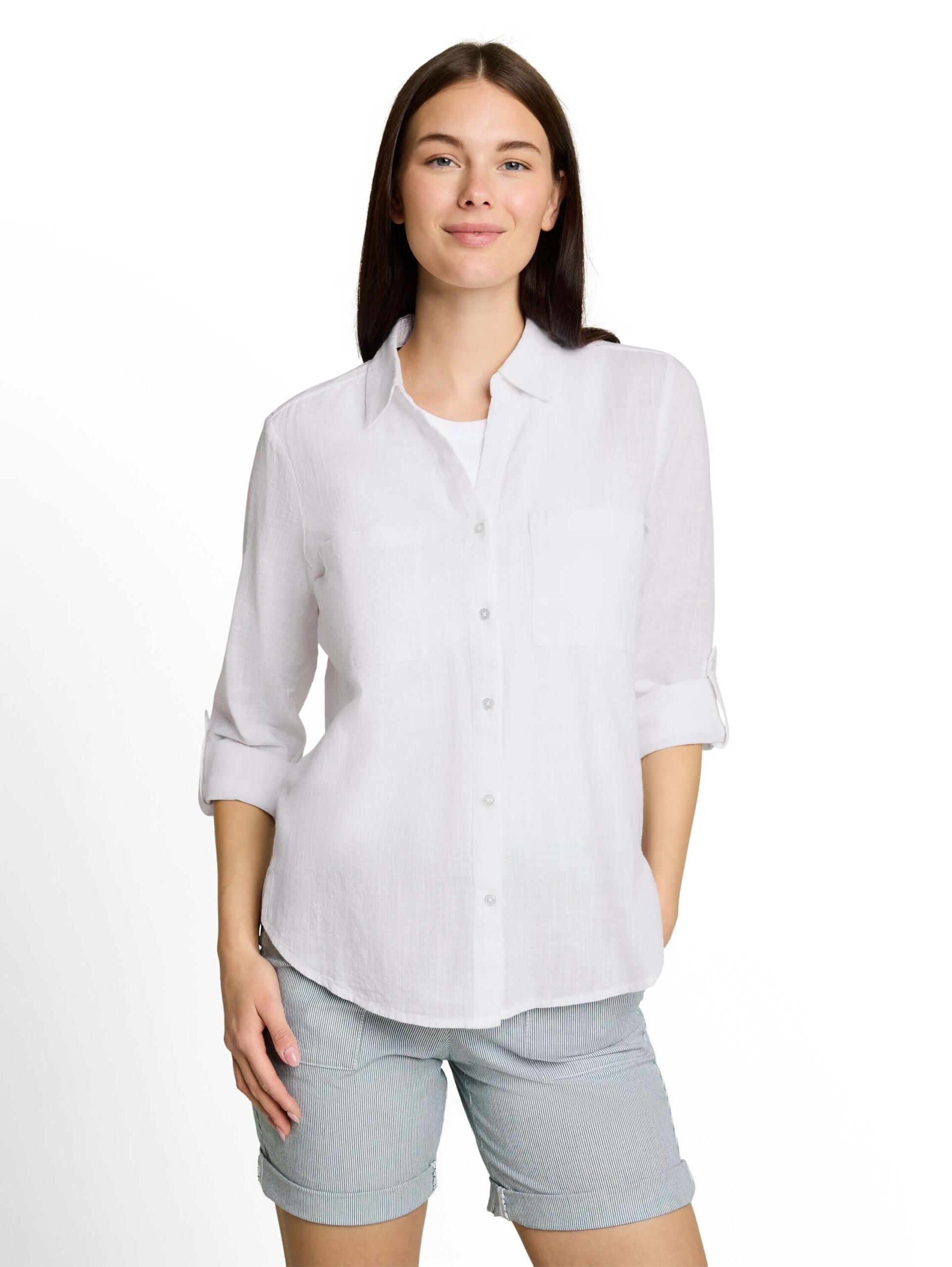 blouse with slub structure