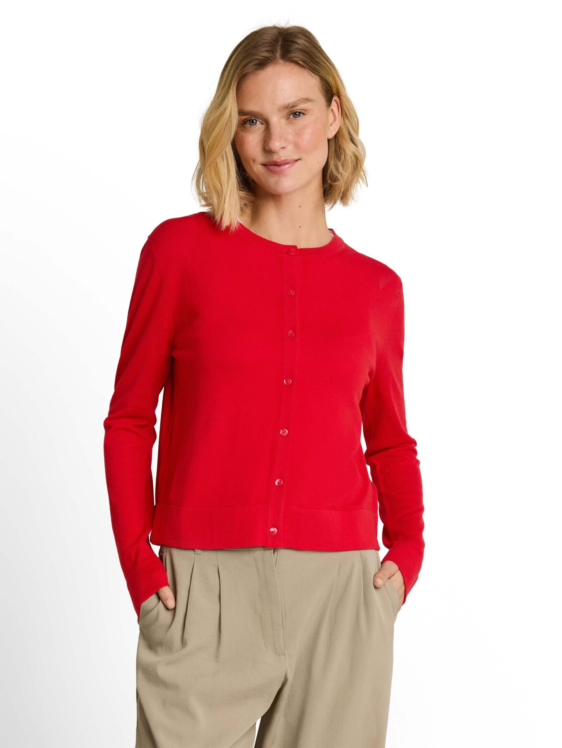 Knit silk blend cardigan
