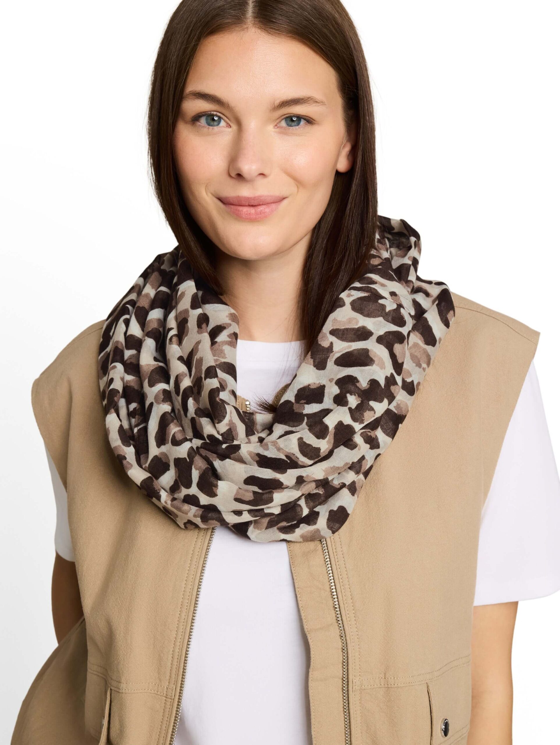 printed loop scarf