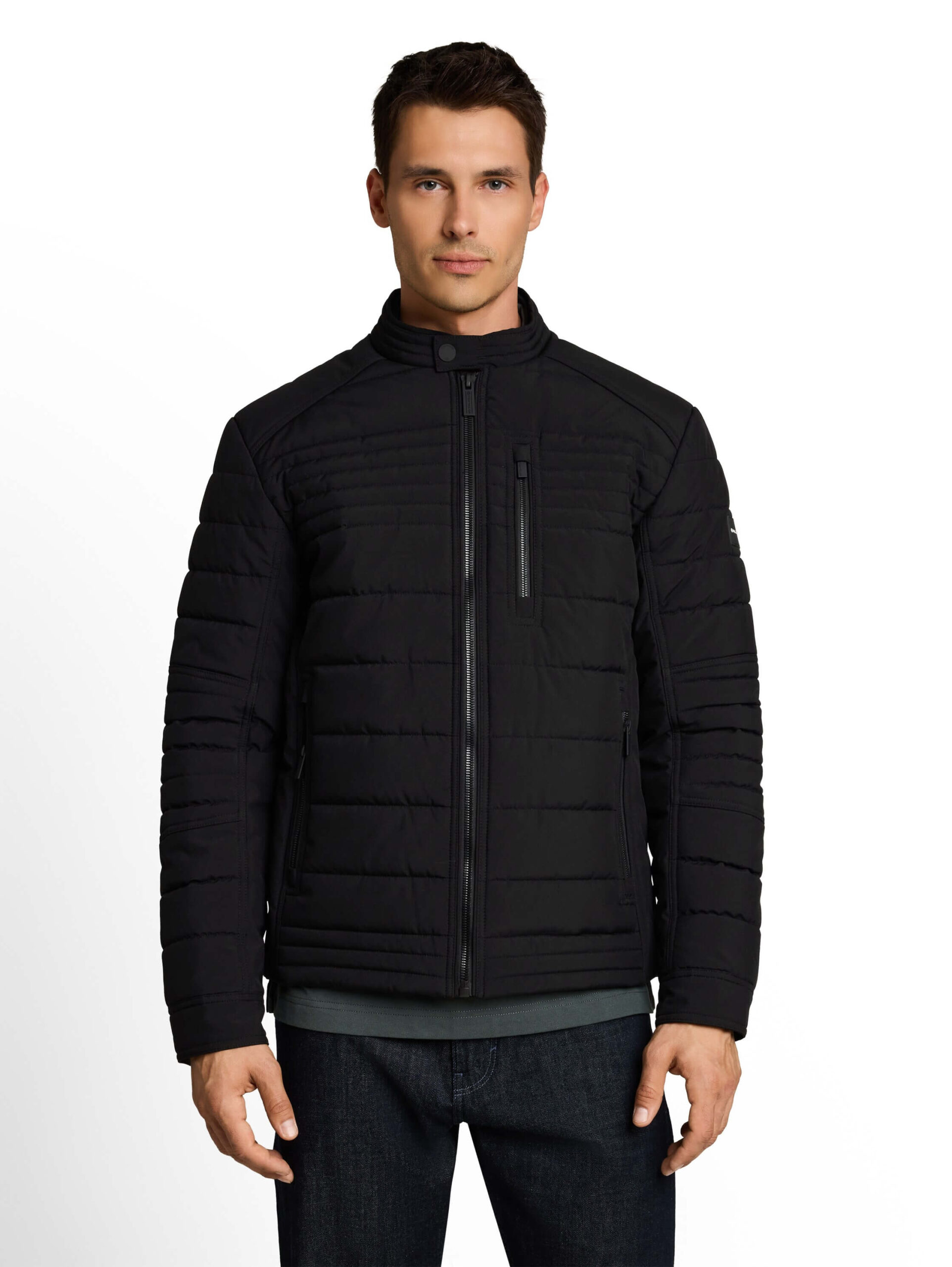 quilted biker jacket