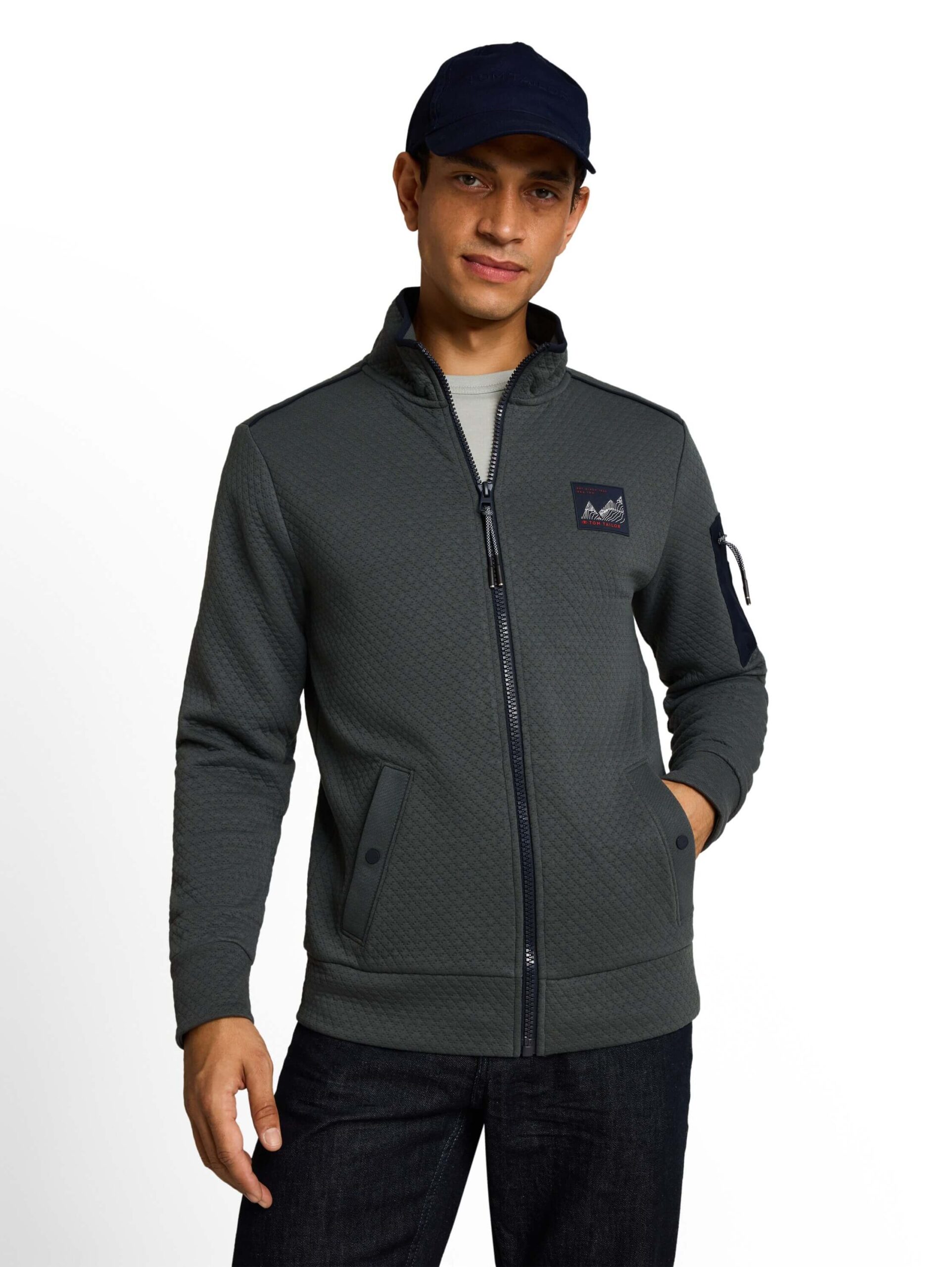 structured stand-up jacket