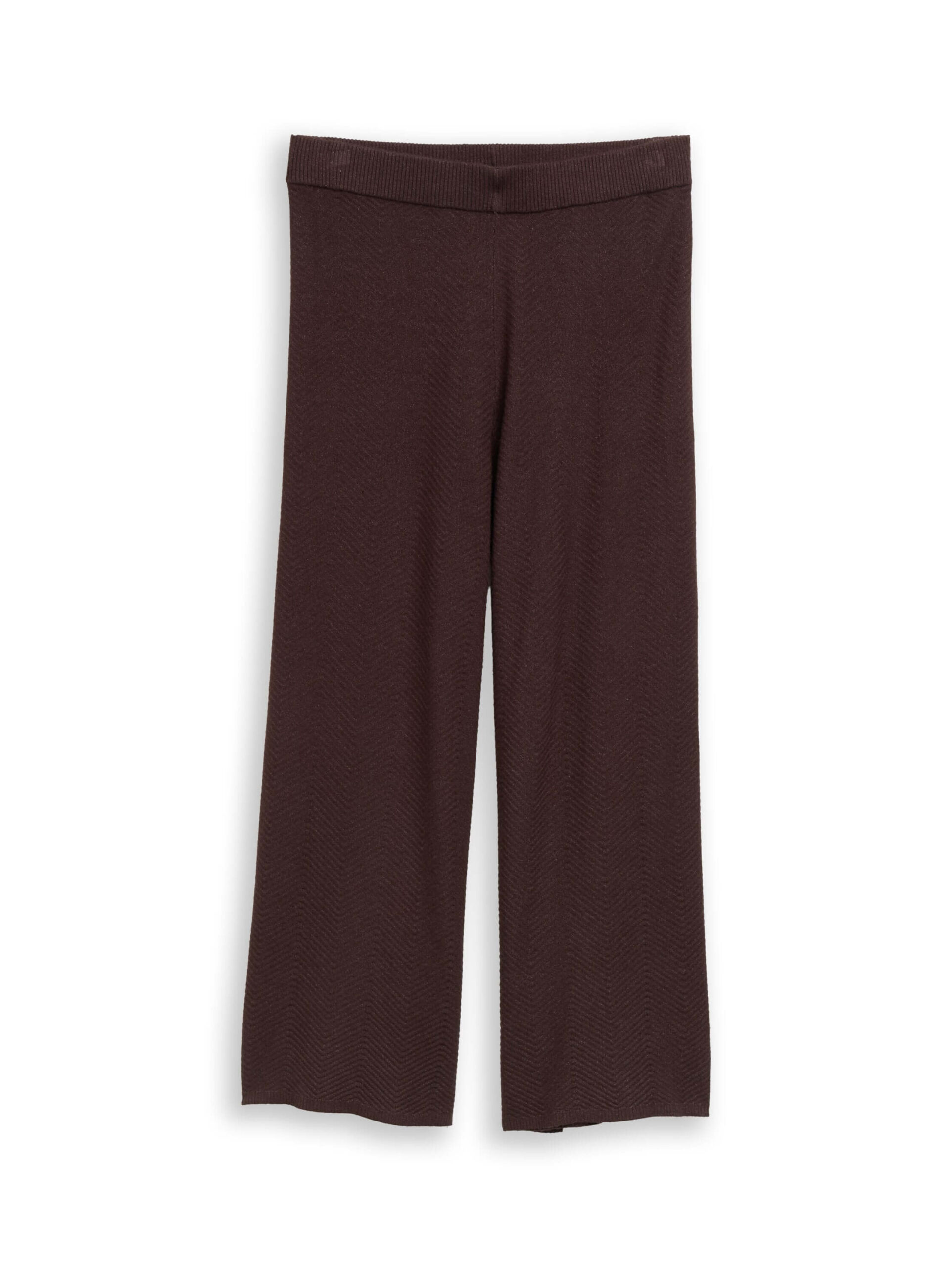 knit zigzag structured pants