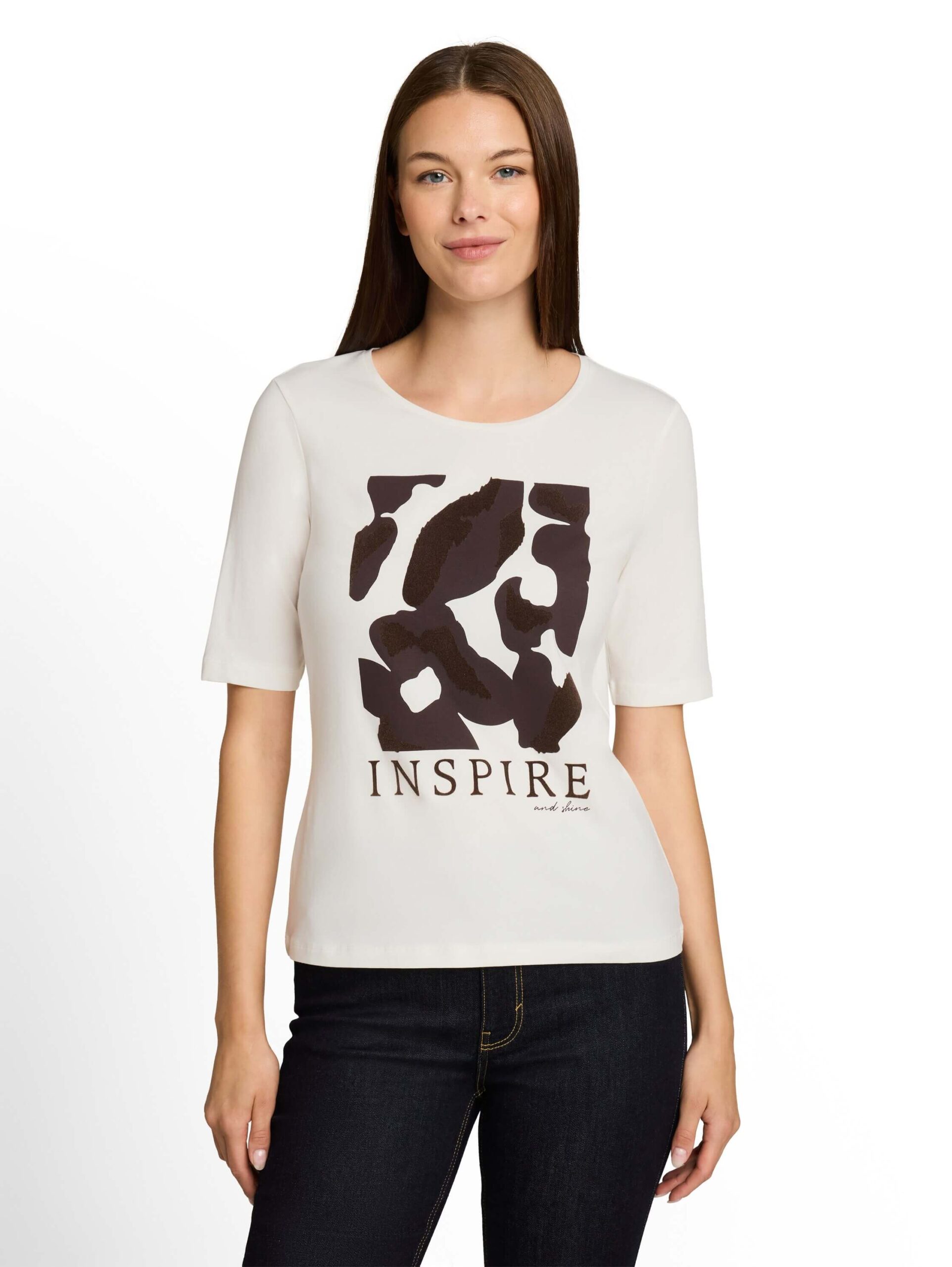 T-shirt feminine basic with print