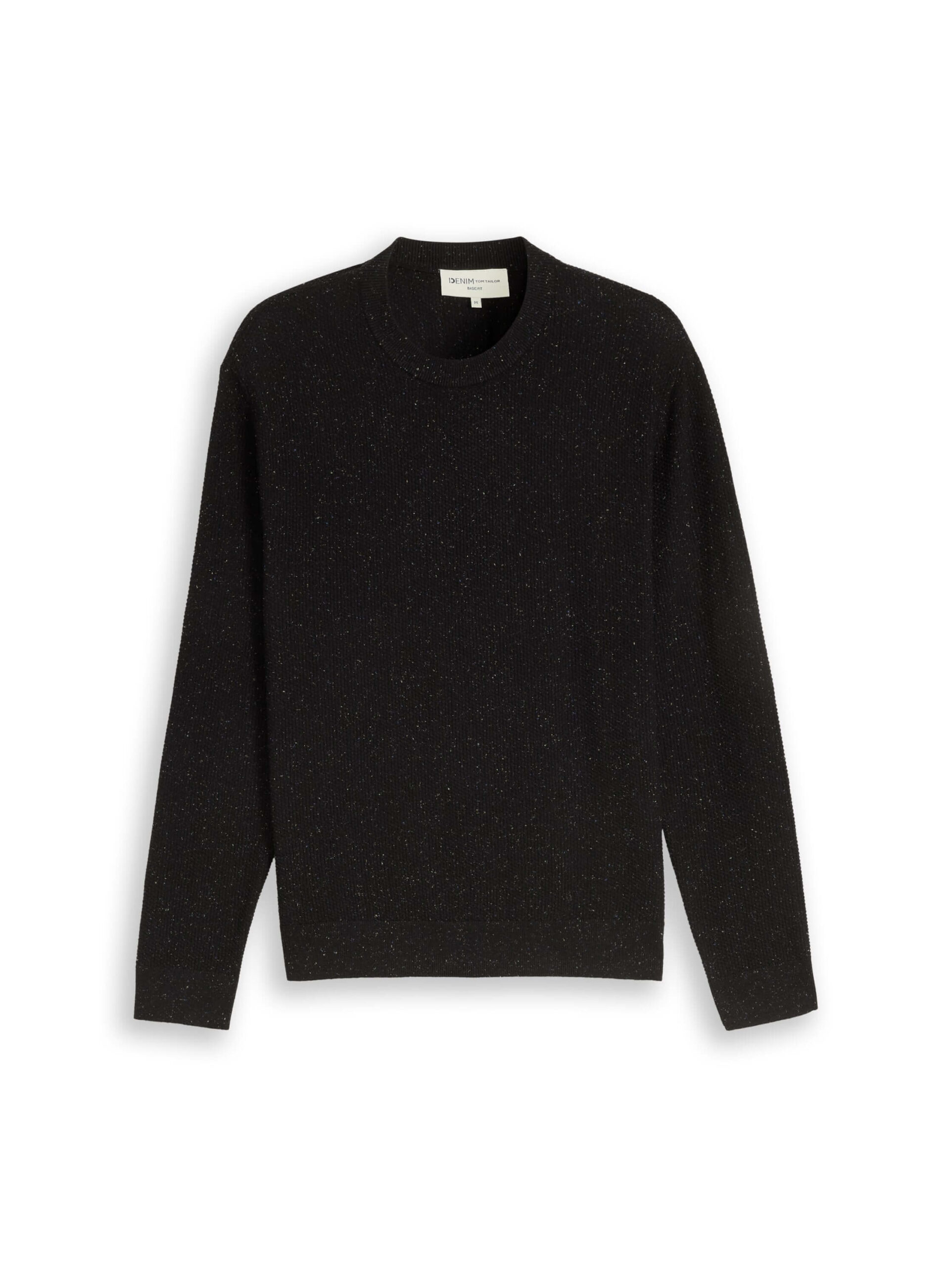 multi color nep crew neck knit